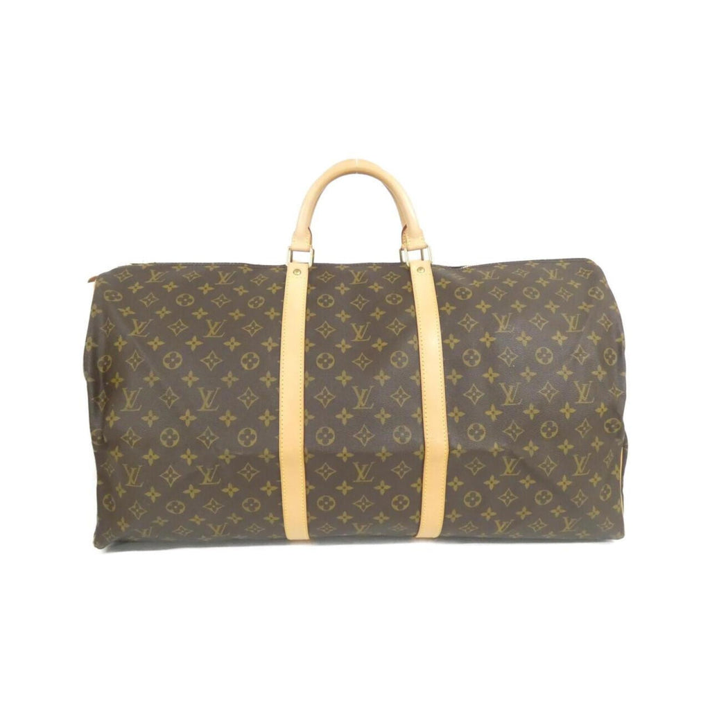 Louis Vuitton Marron Coated Canvas Boston Bag
