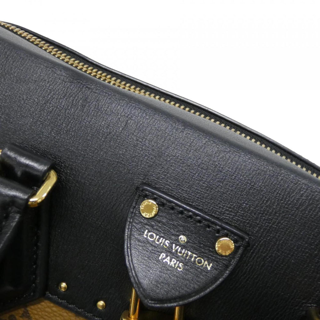 Louis Vuitton Brown Coated Canvas Handbag