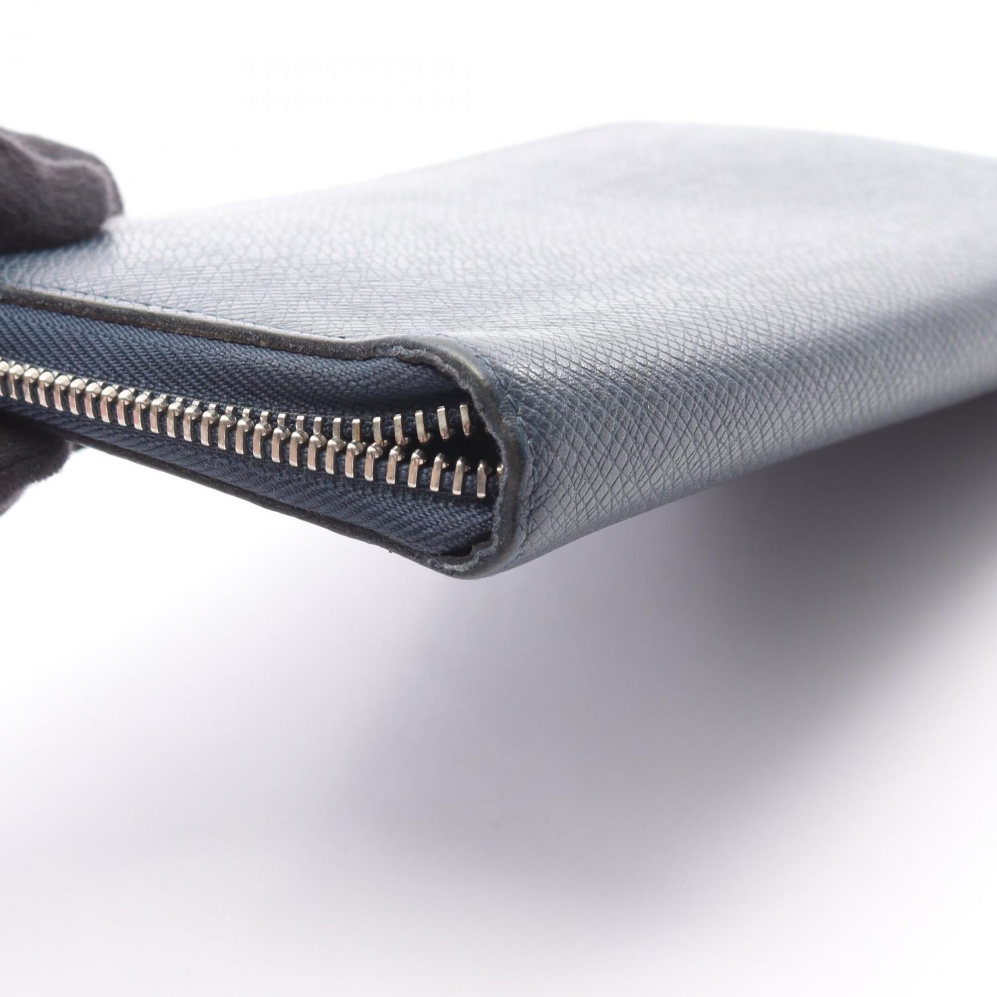 Louis Vuitton Navy Ocean Taiga Leather Long Wallet