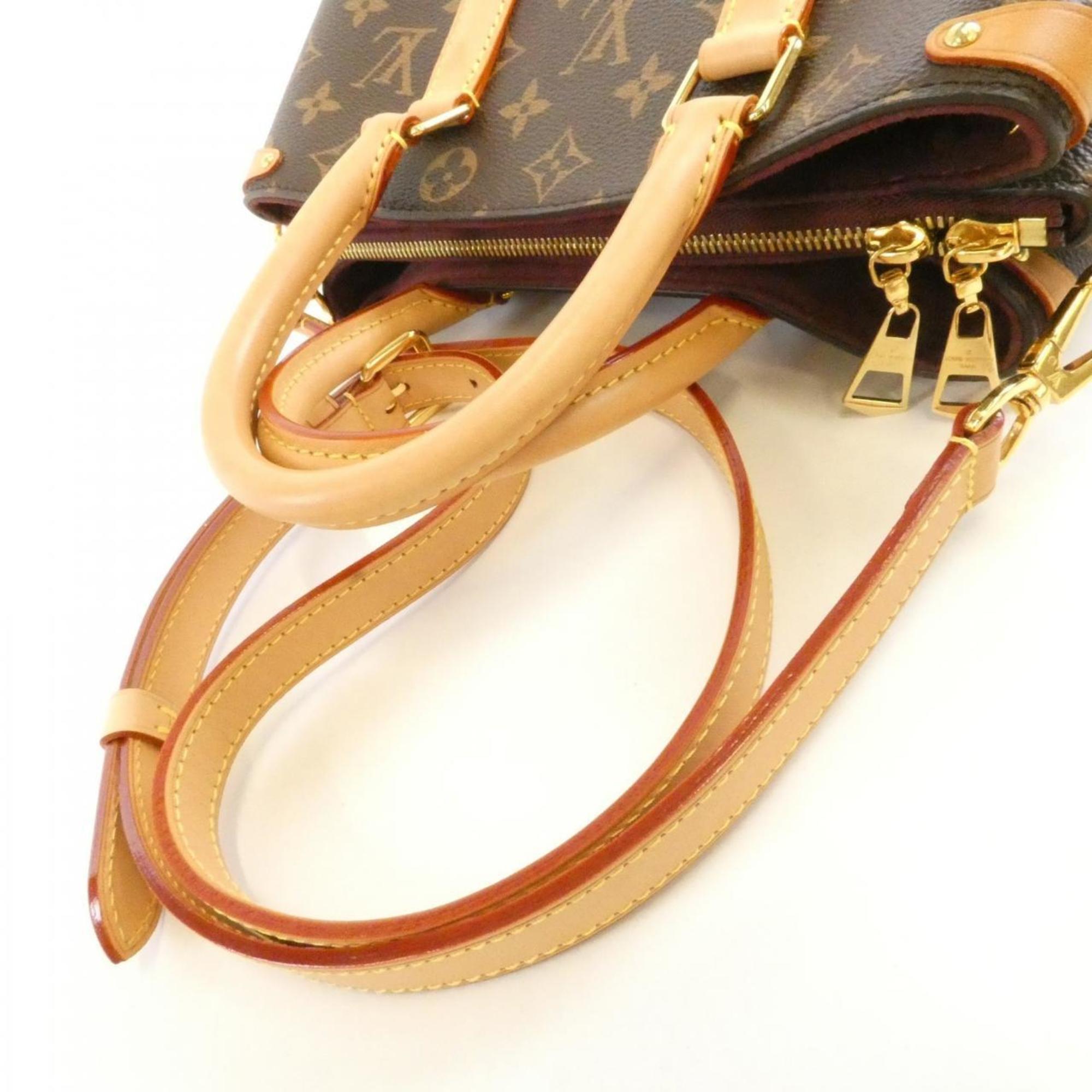 Louis Vuitton Marron Coated Canvas Handbag