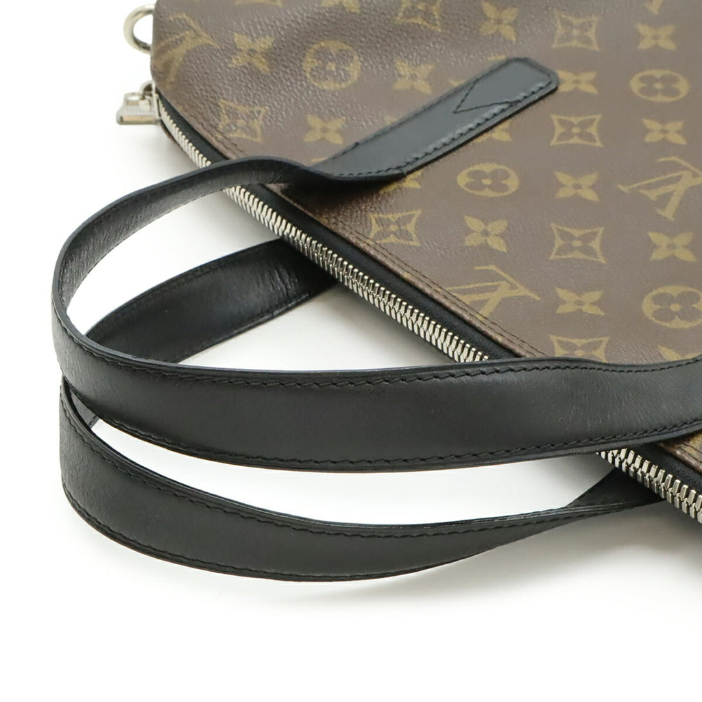 Louis Vuitton Black Brown Monogram Monogram Shoulder Bag Tote Bag