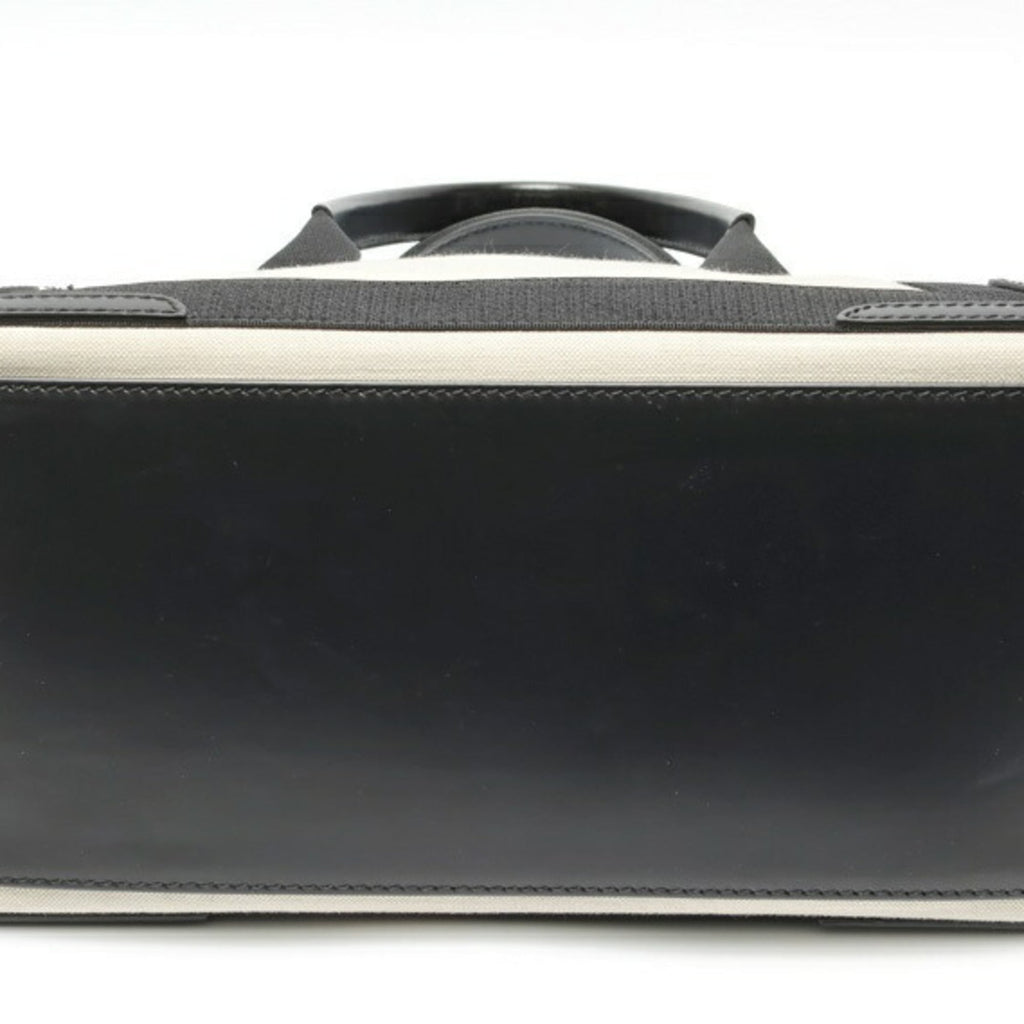 Balenciaga Black Canvas Leather Tote