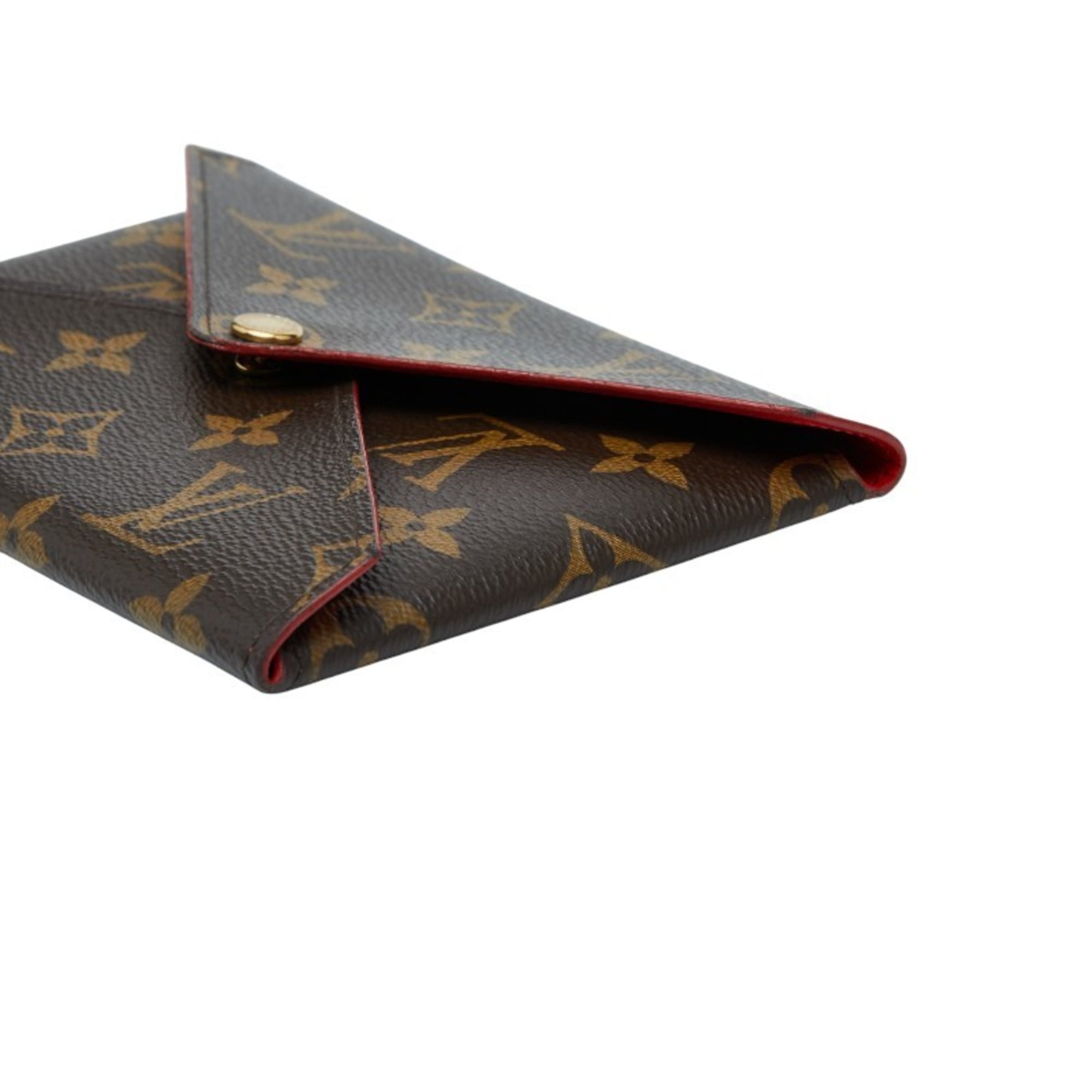 Louis Vuitton Monogram Brown Red Color Pvc Leather Pochette