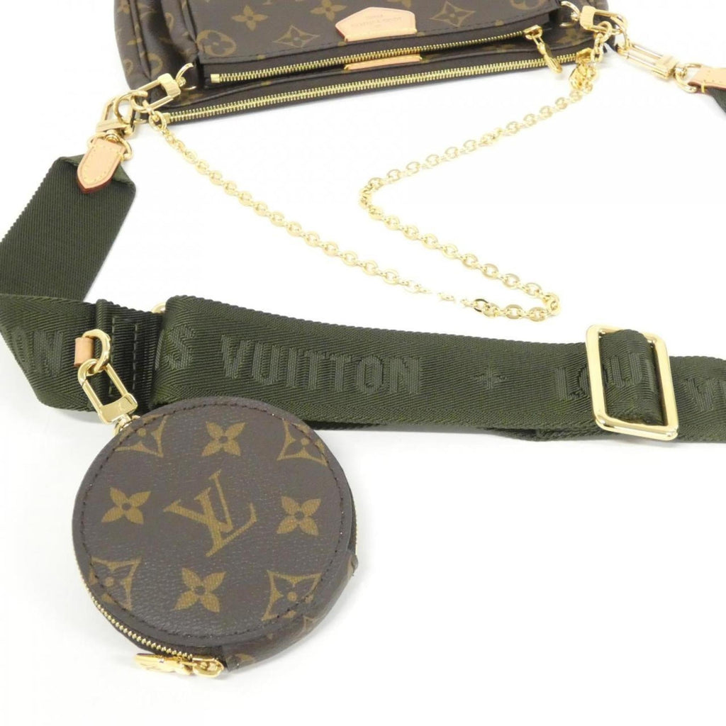 Louis Vuitton Brown Khaki Coated Canvas Pochette Shoulder Bag