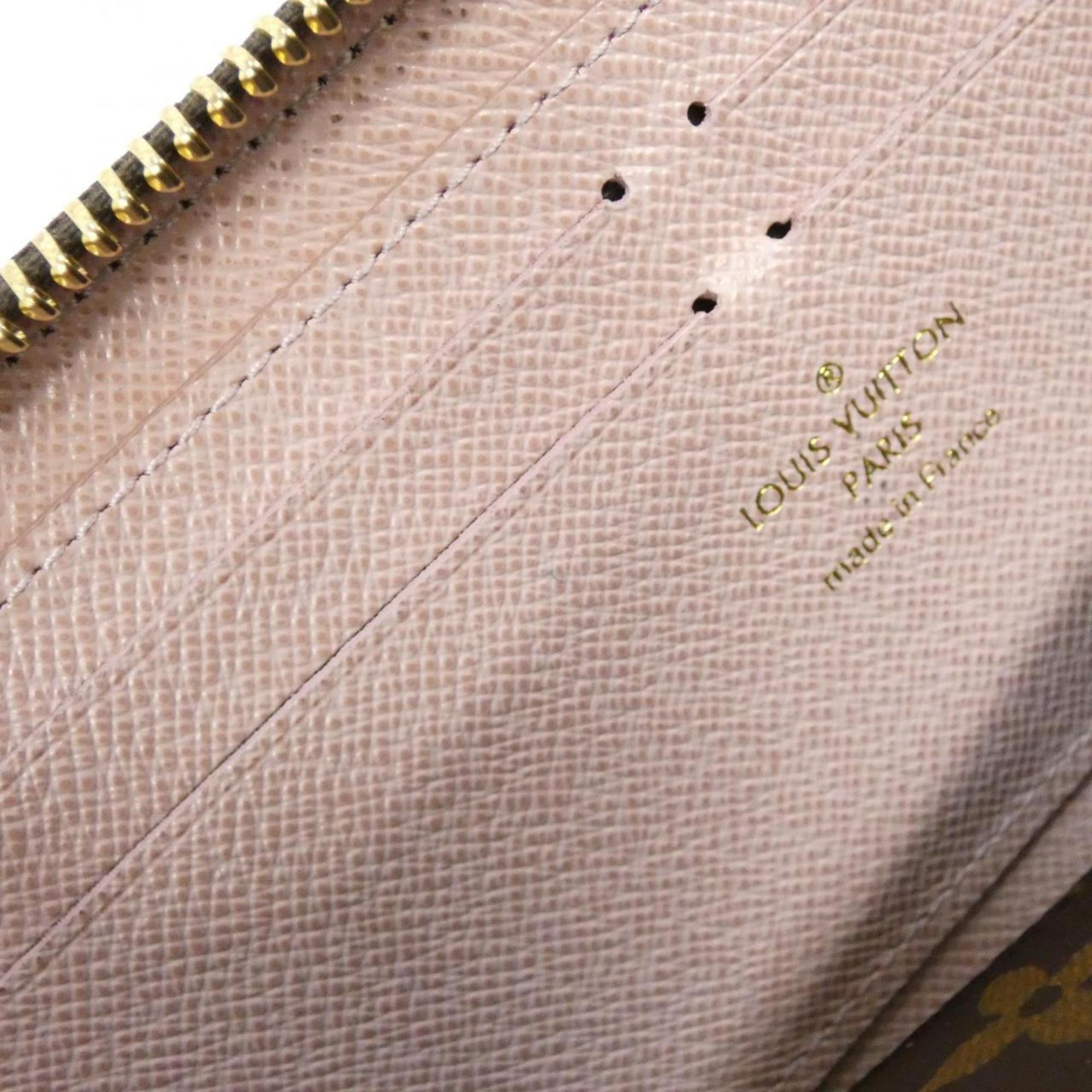 Louis Vuitton Marron Rose Ballerine Coated Canvas Long Wallet