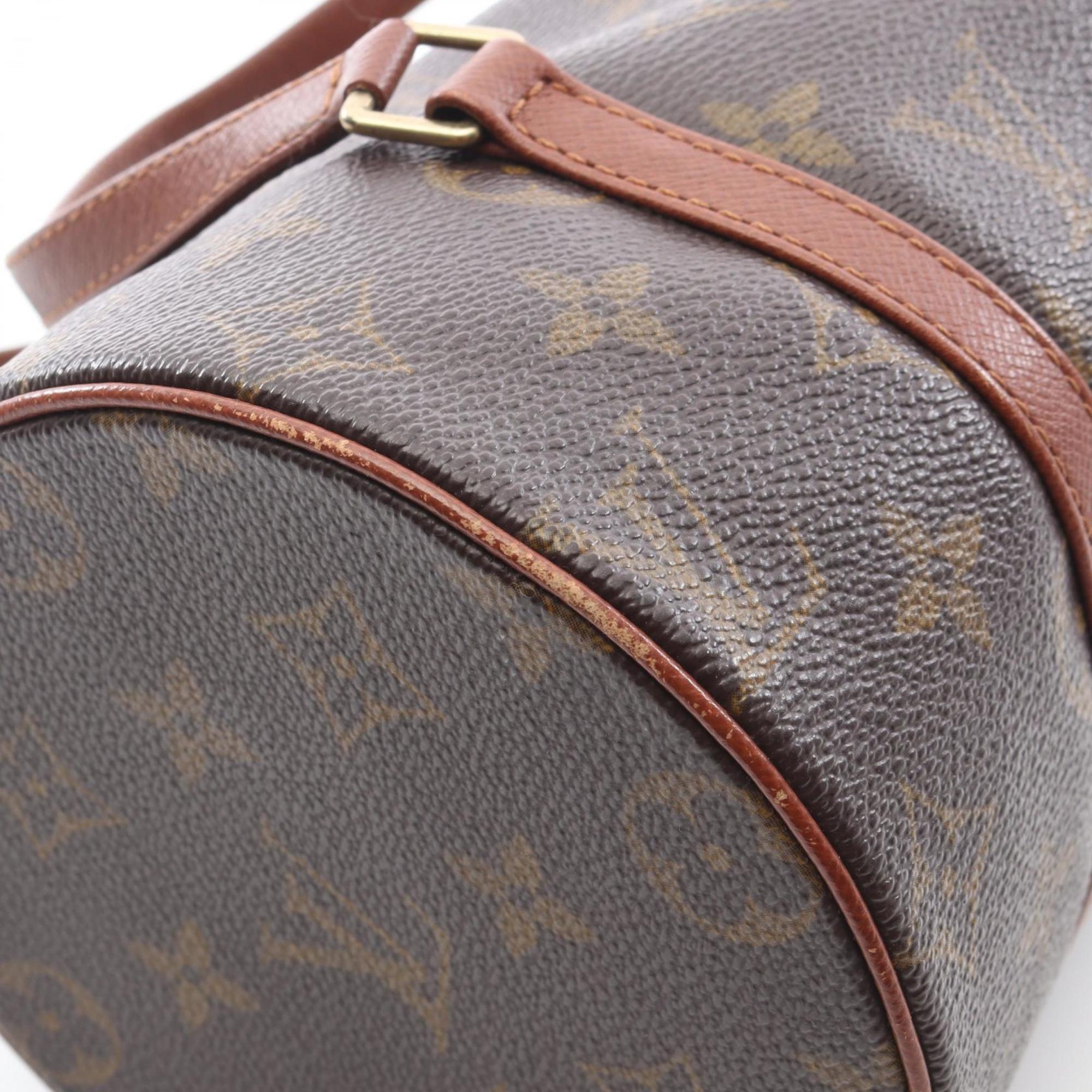 Louis Vuitton Brown Coated Canvas Leather Handbag