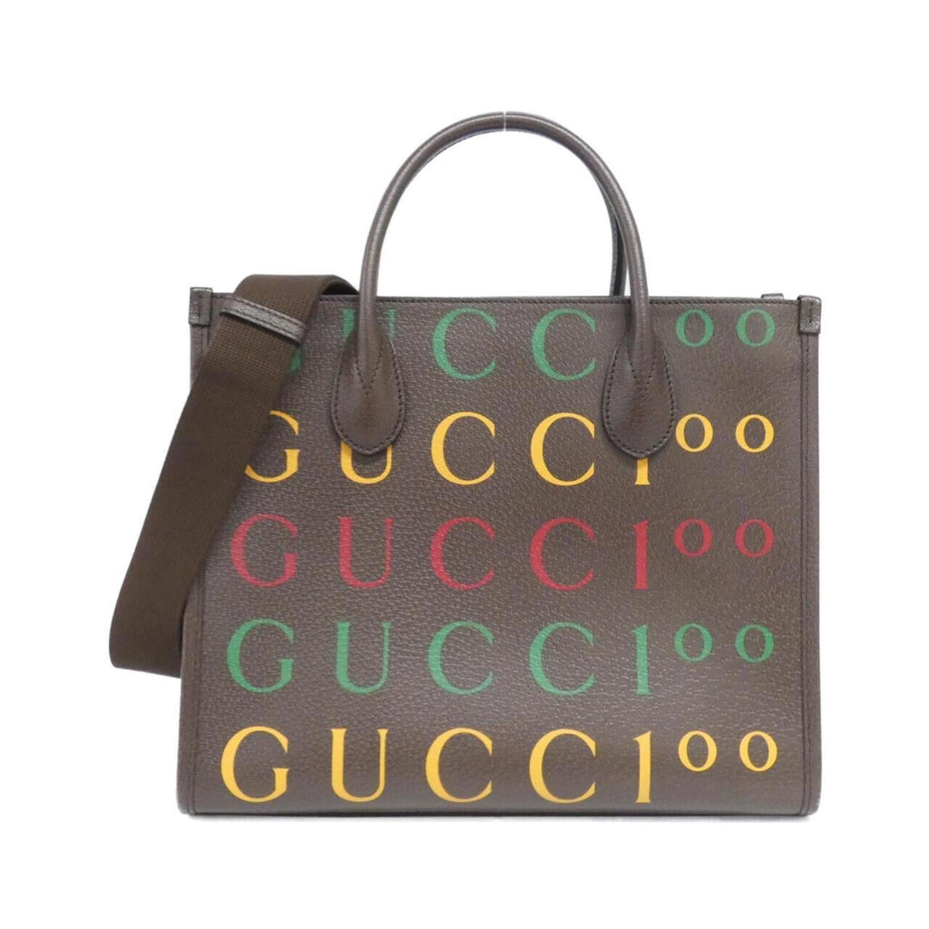 Gucci Brown Leather Handbag (Pre-Owned)