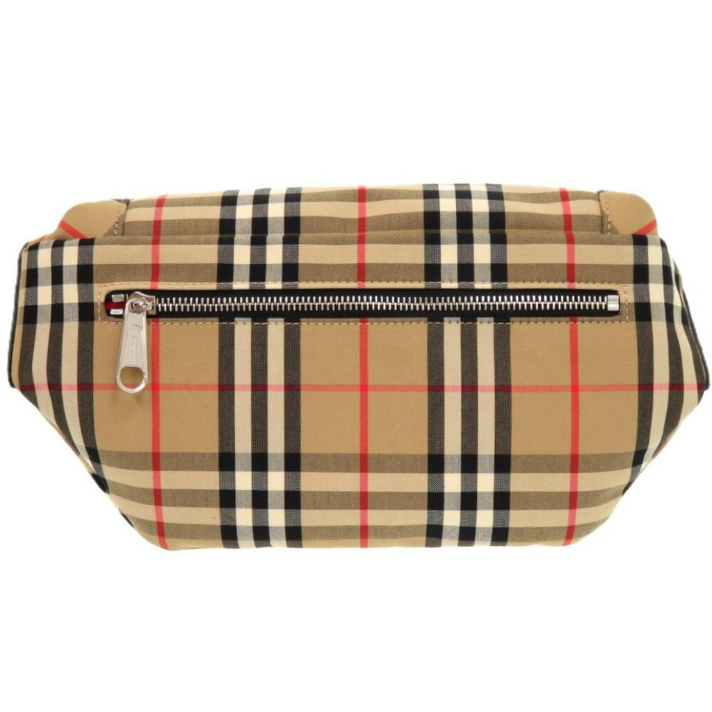 Burberry Beige Cotton Polyester Fanny Pack