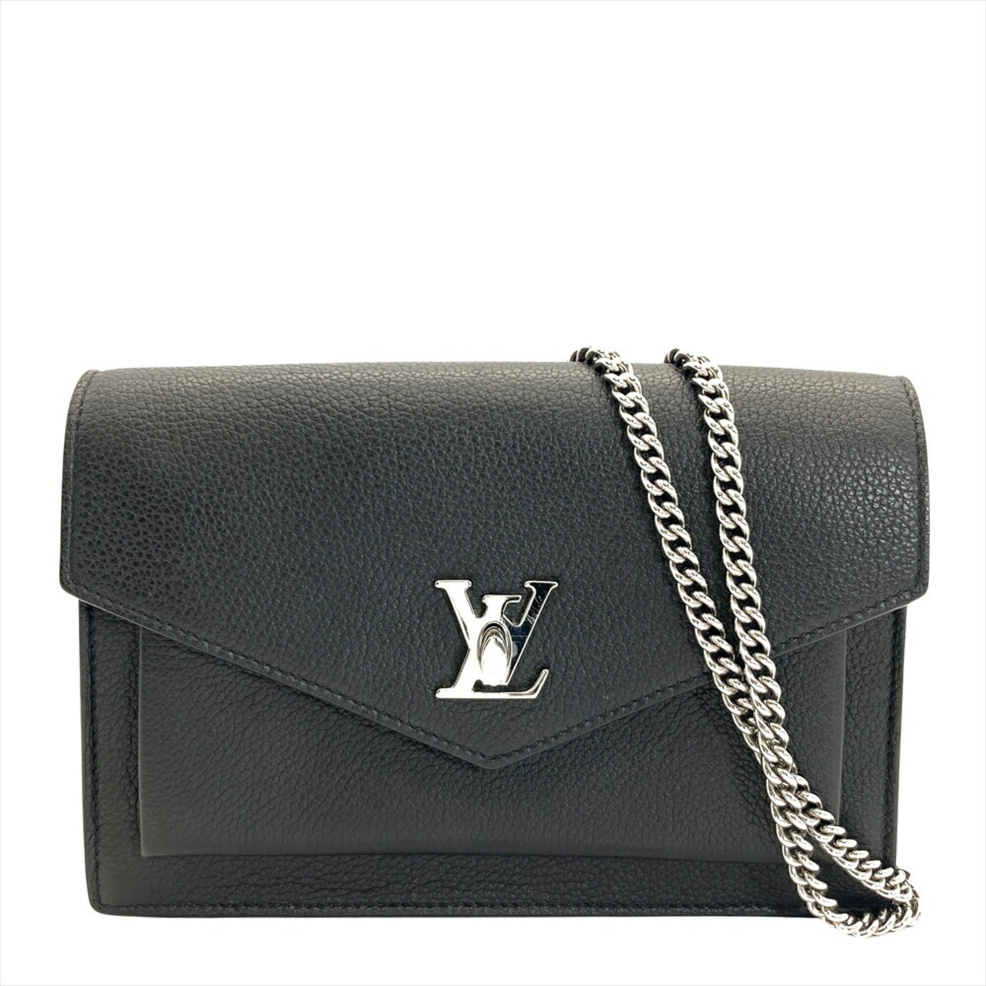 Louis Vuitton Black Leather Pochette Shoulder Bag