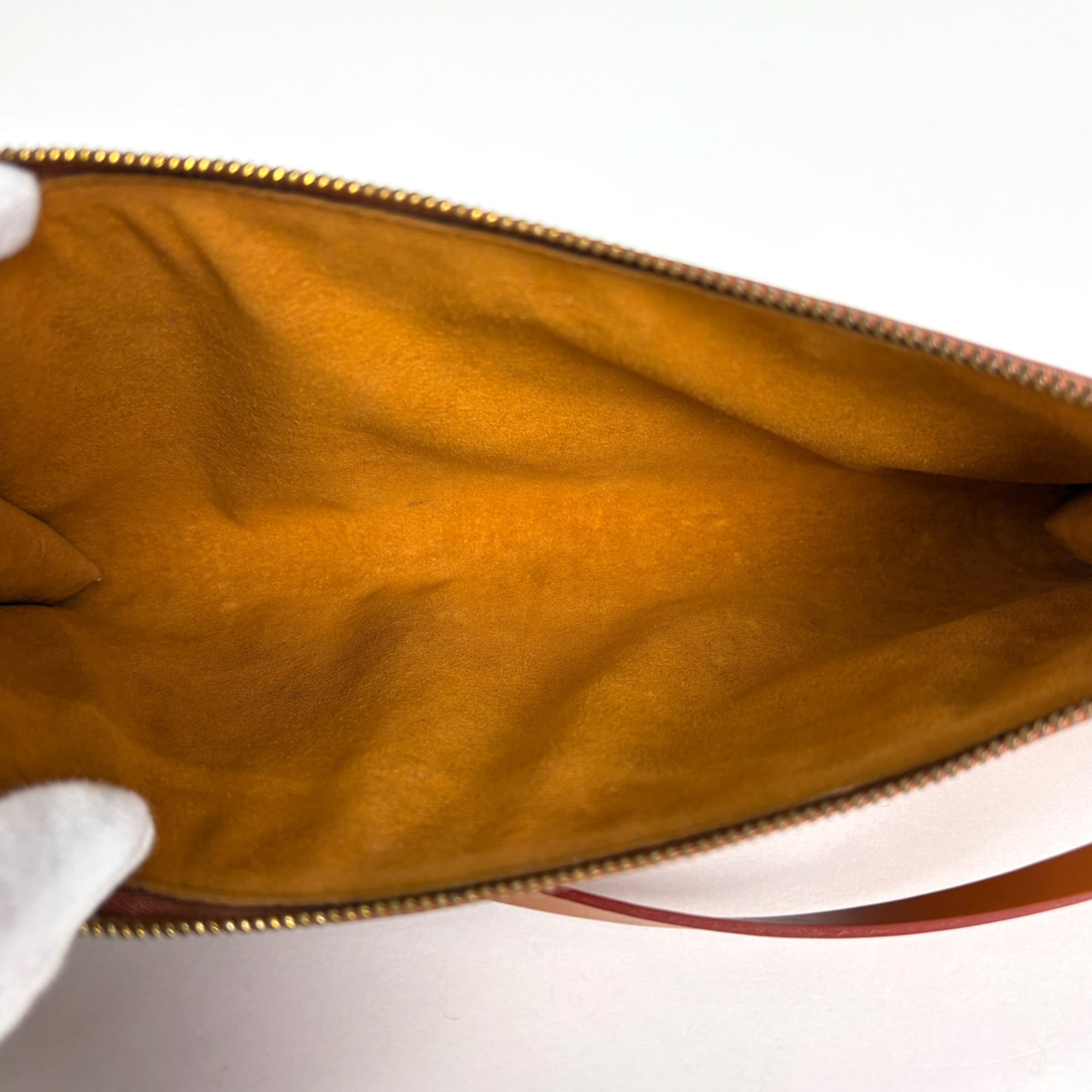 Louis Vuitton Brown Epi Leather Pochette Pouch