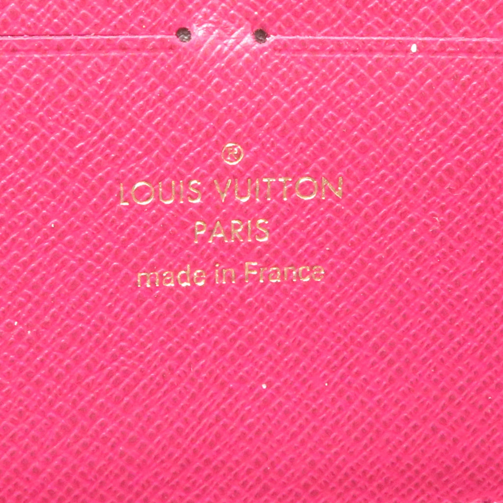 Louis Vuitton Brown Fuchsia Monogram Long Bill Wallet