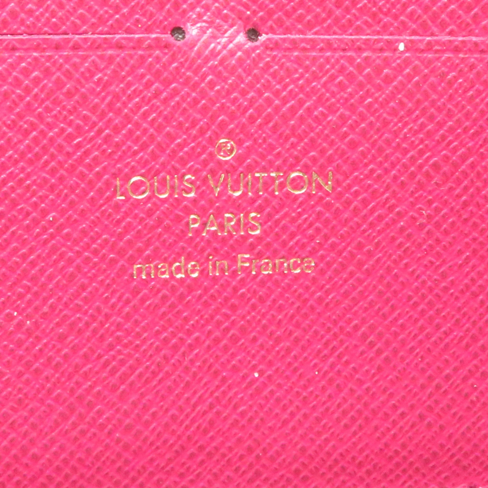 Louis Vuitton Brown Fuchsia Monogram Long Bill Wallet