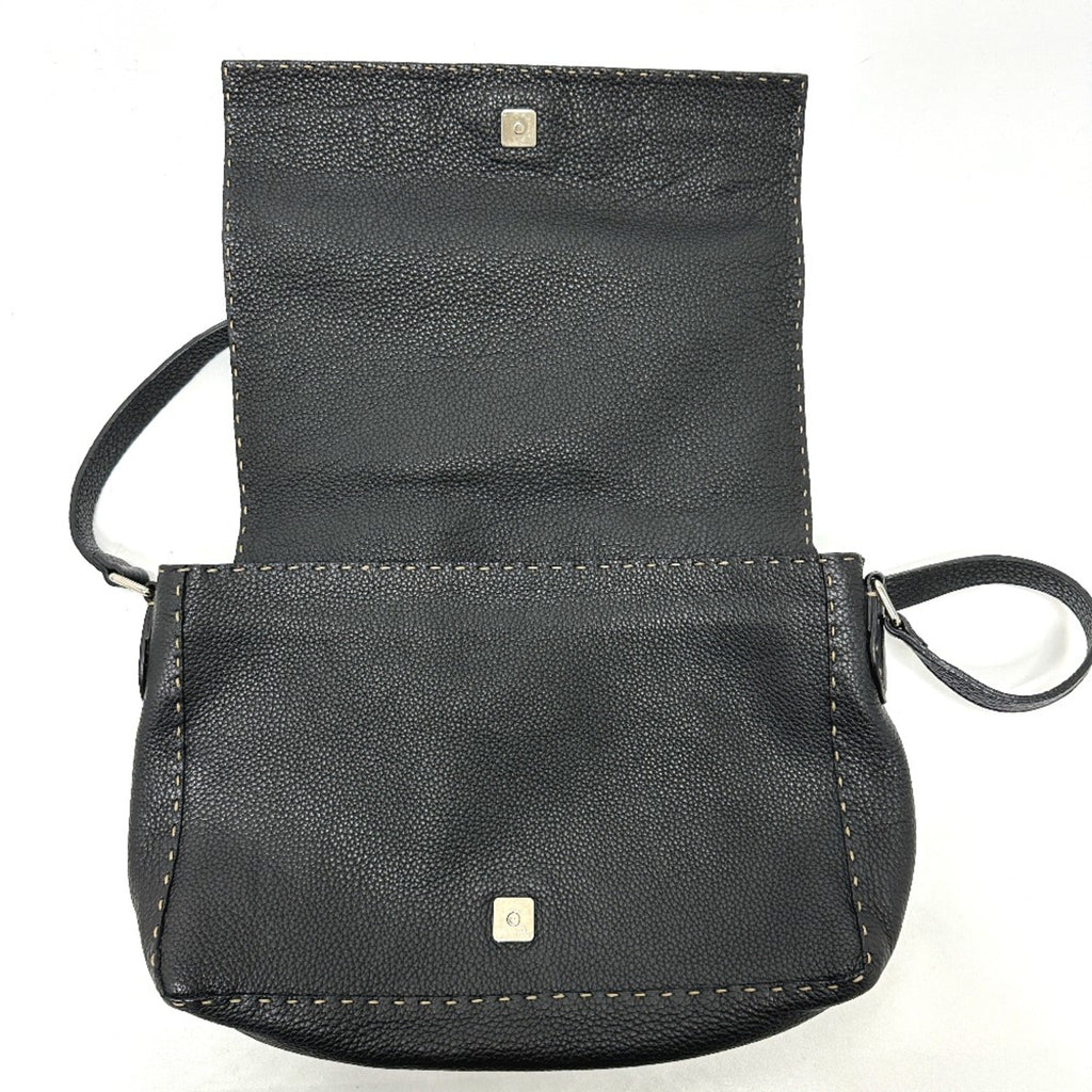 Fendi Black Leather Shoulder Bag