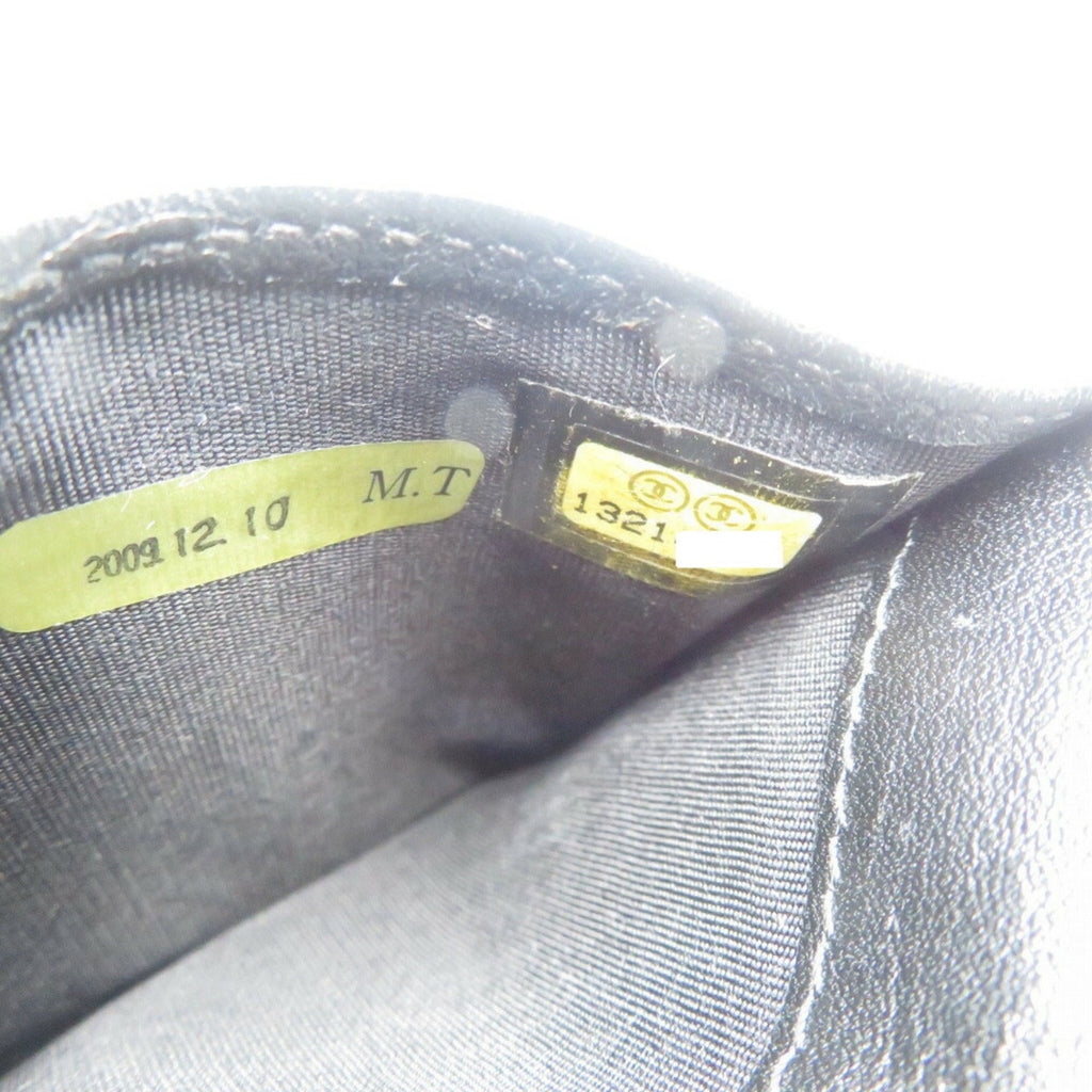 Chanel Black Yellow Patent Leather Wallet (Bi-Fold)