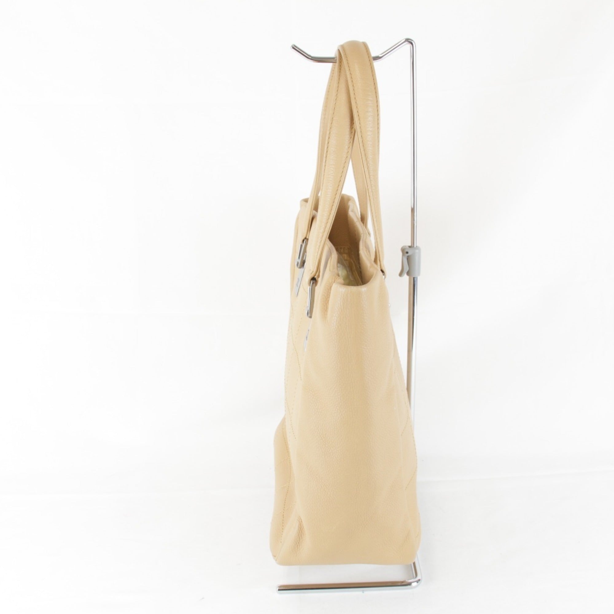 Chanel Beige Leather Tote Bag