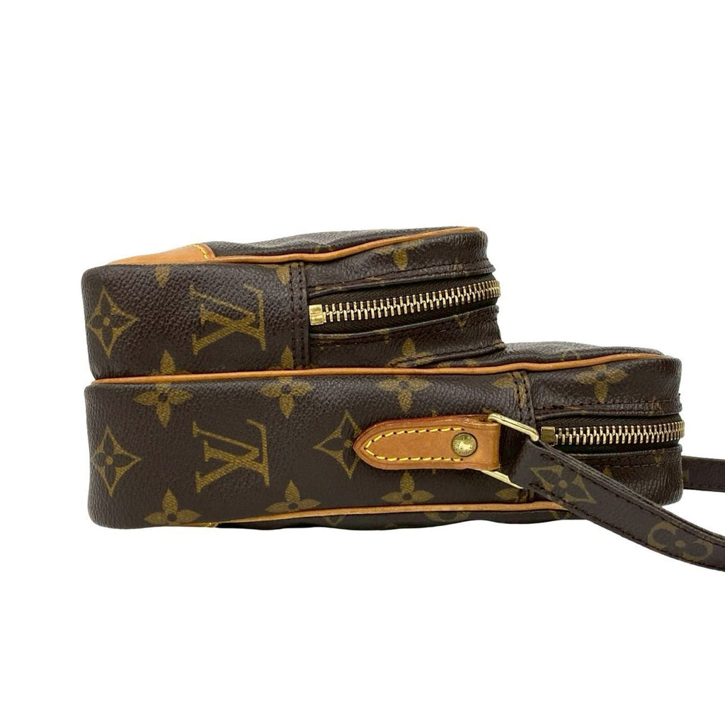 Louis Vuitton Brown Leather Pvc Pochette Shoulder Bag