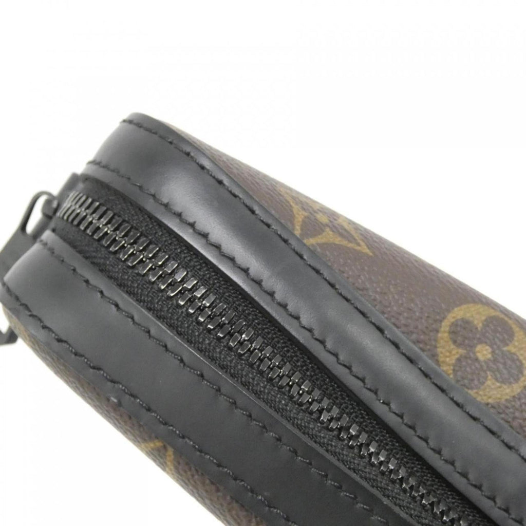 Louis Vuitton Dark Brown Marron Coated Canvas Shoulder Bag