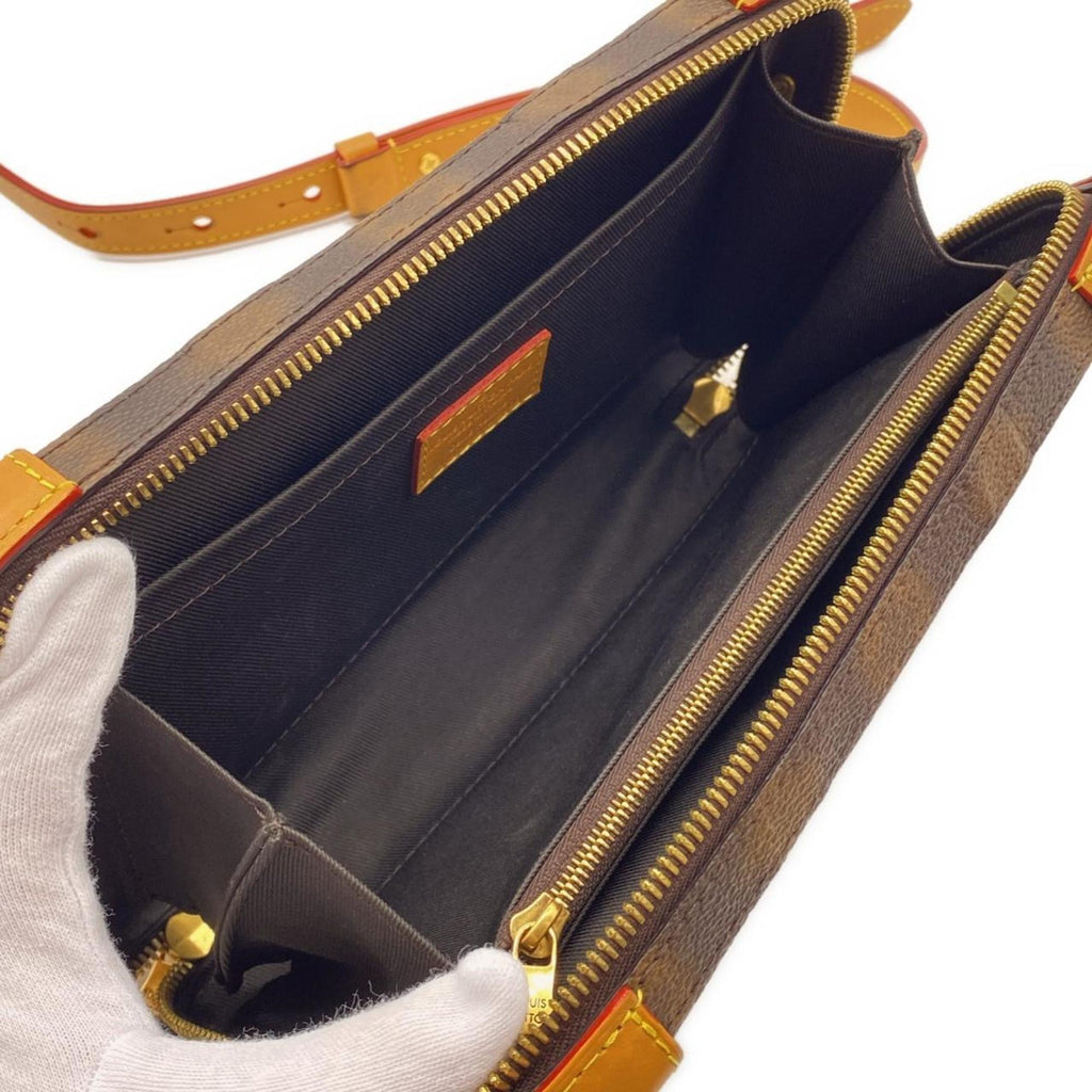 Louis Vuitton Marron Coated Canvas Shoulder Bag