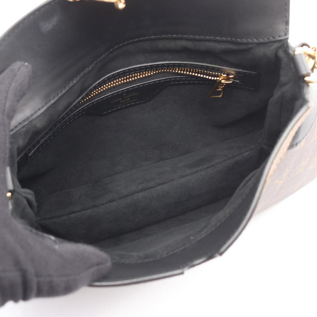 Louis Vuitton Brown Coated Canvas Monogram Reverse Pvc Leather Shoulder Bag