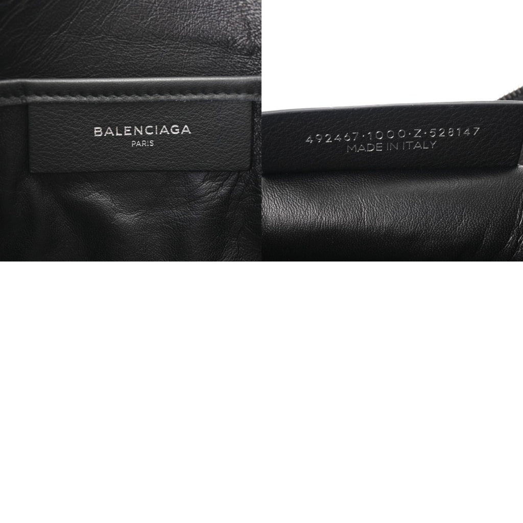 Balenciaga Black Leather Pouch