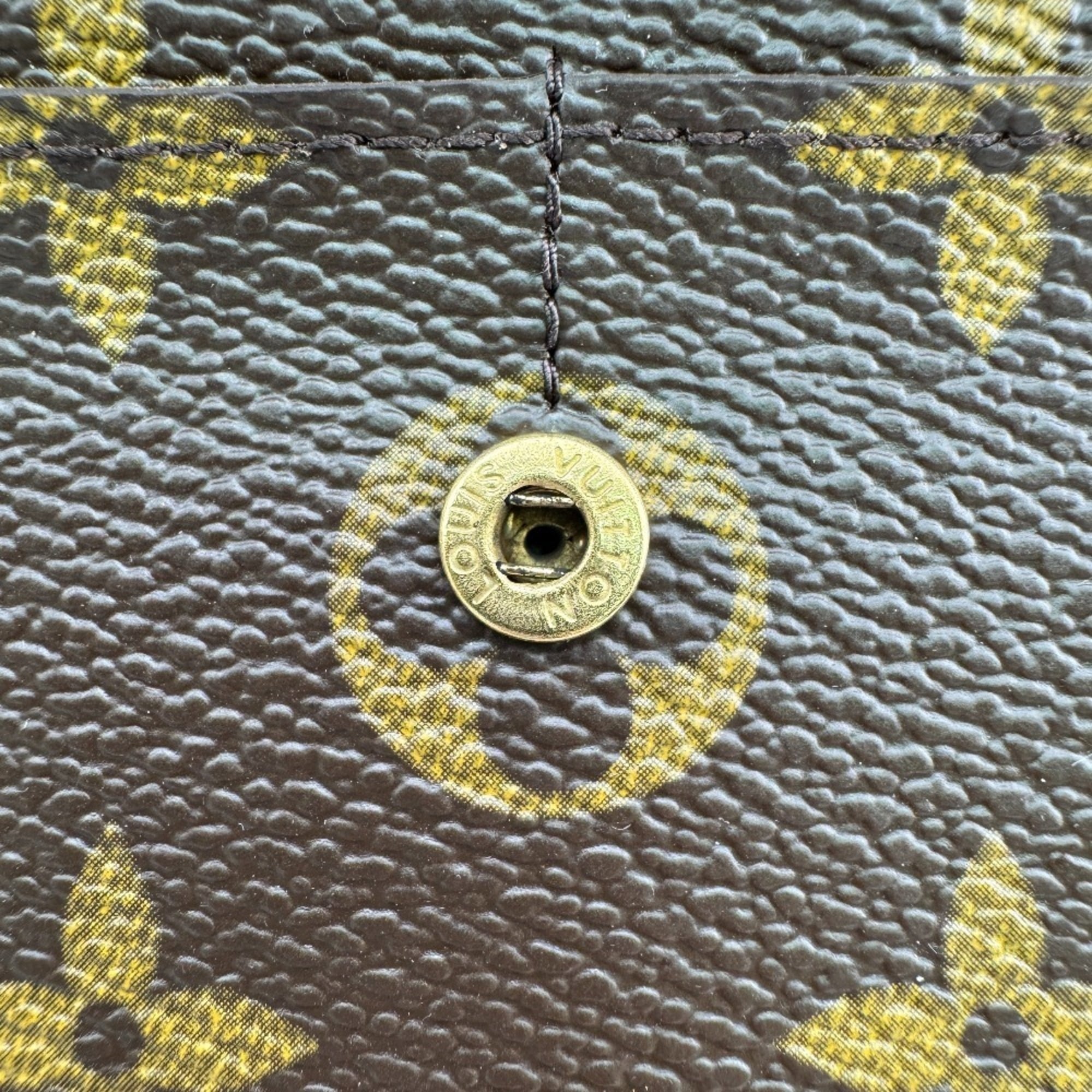 Louis Vuitton Monogram Brown Leather Long Wallet
