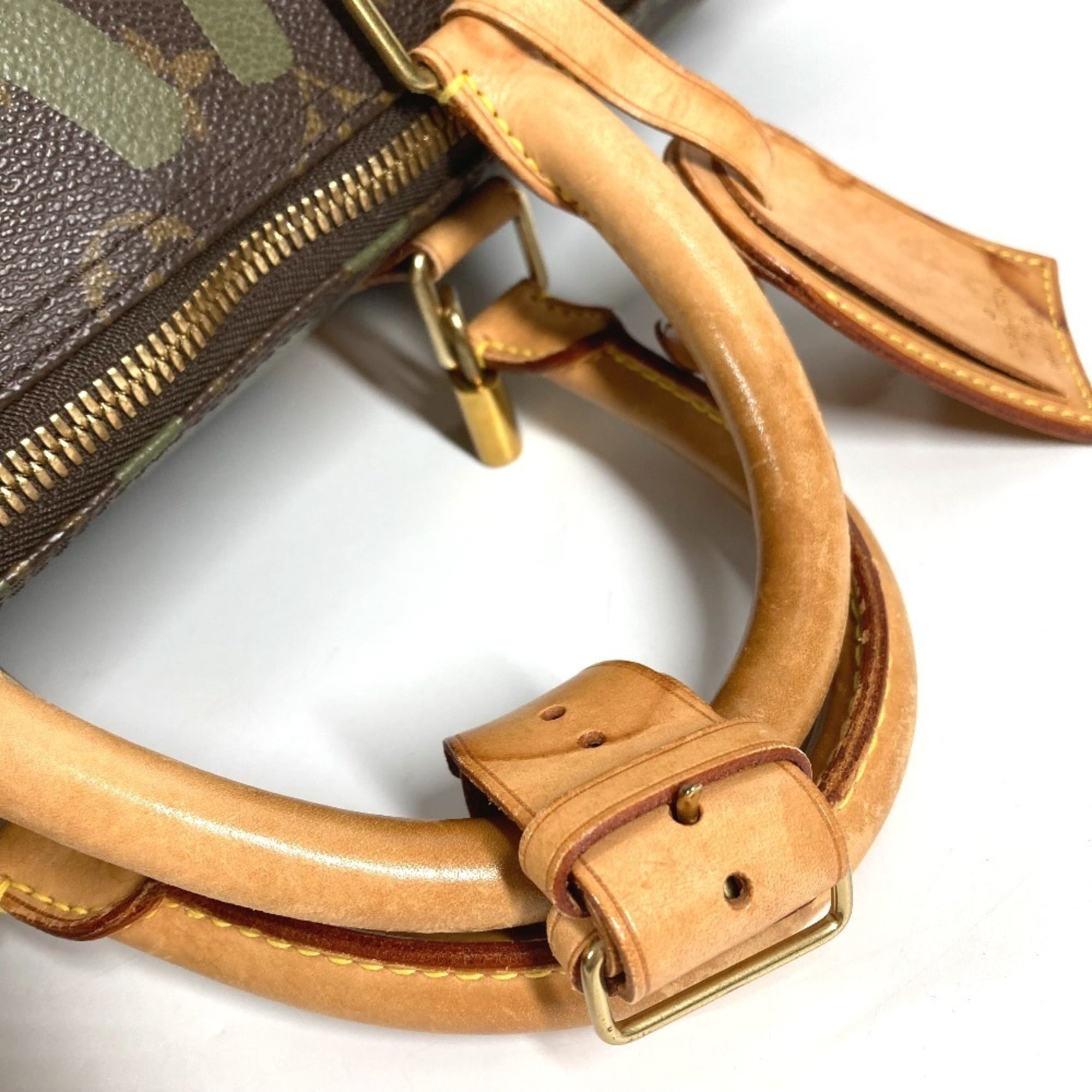 Louis Vuitton Monogram Graffiti Brown Khaki Monogram Graffiti Boston Bag Handbag