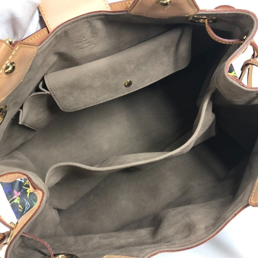 Louis Vuitton Black Multi-Color Noir Monogram Multicolore Canvas Shoulder Bag Tote Bag