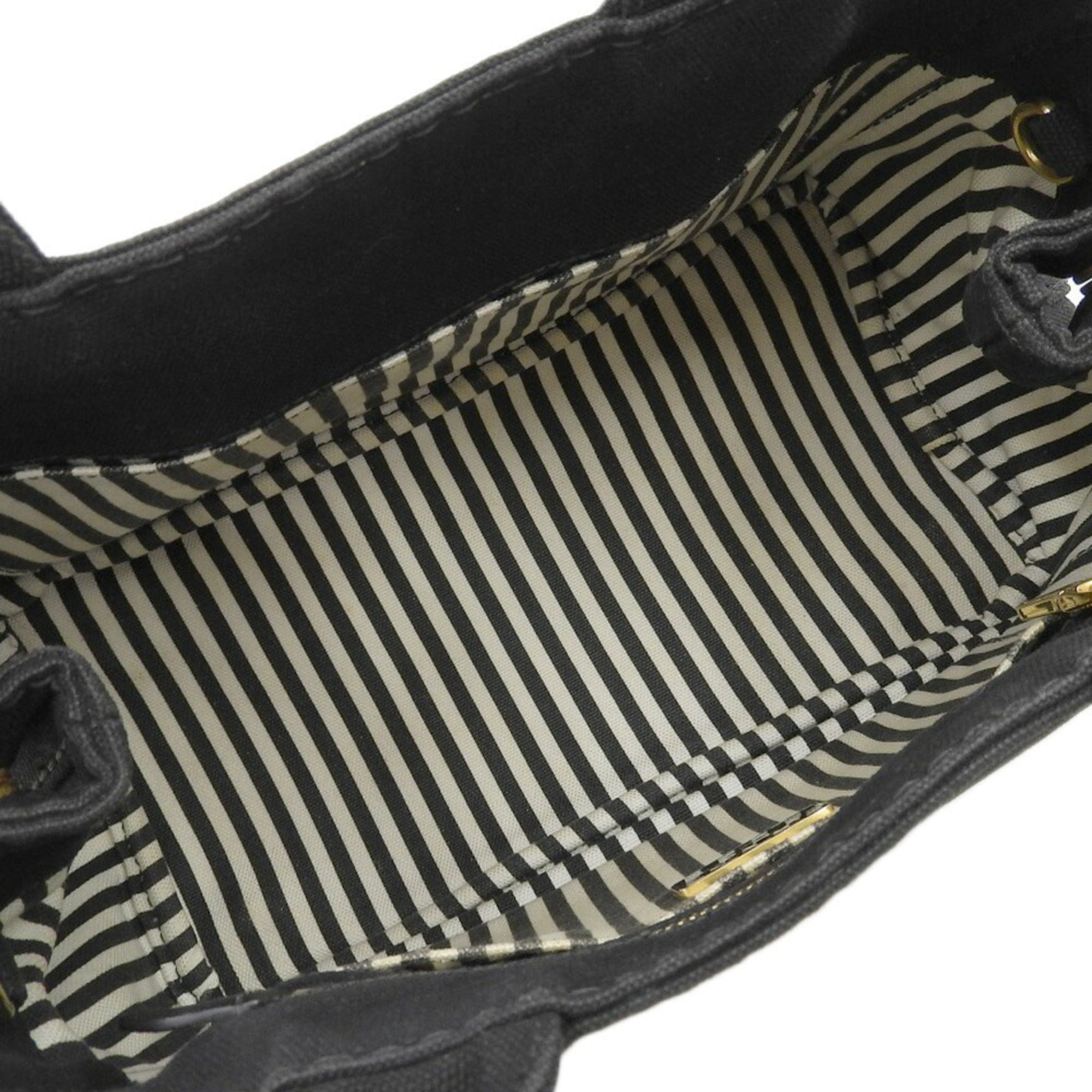 Prada Black Canvas Handbag