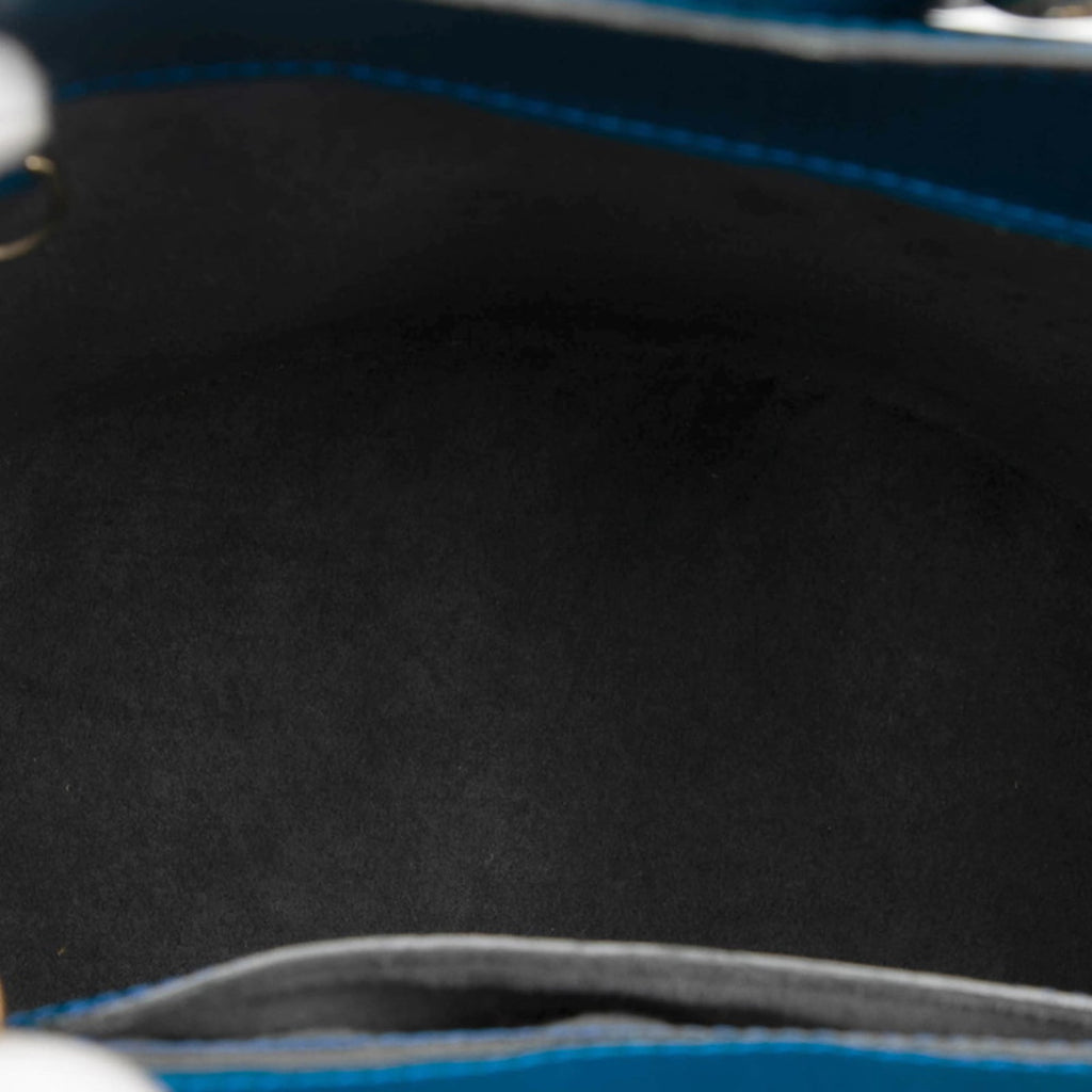 Louis Vuitton Toledo Blue Leather Shoulder Bag