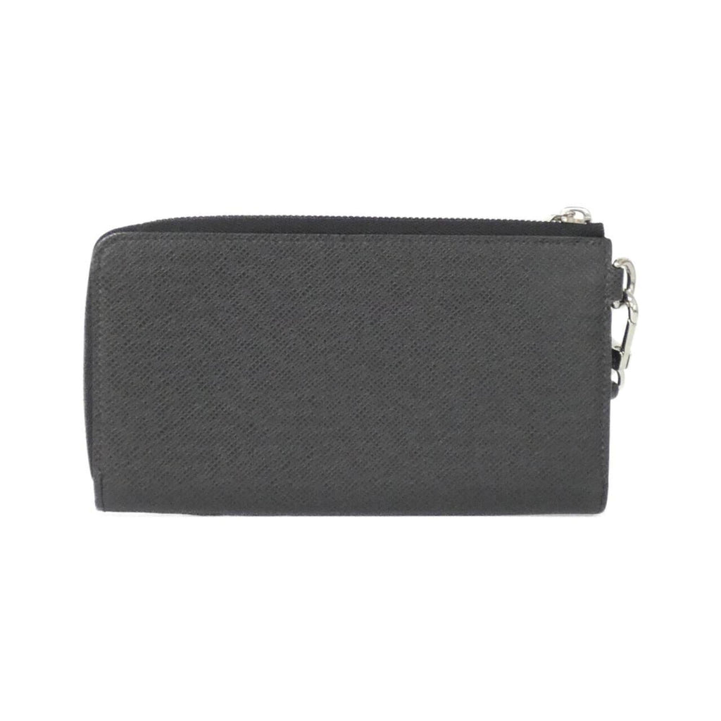 Louis Vuitton Black Taiga Leather Leather Long Wallet
