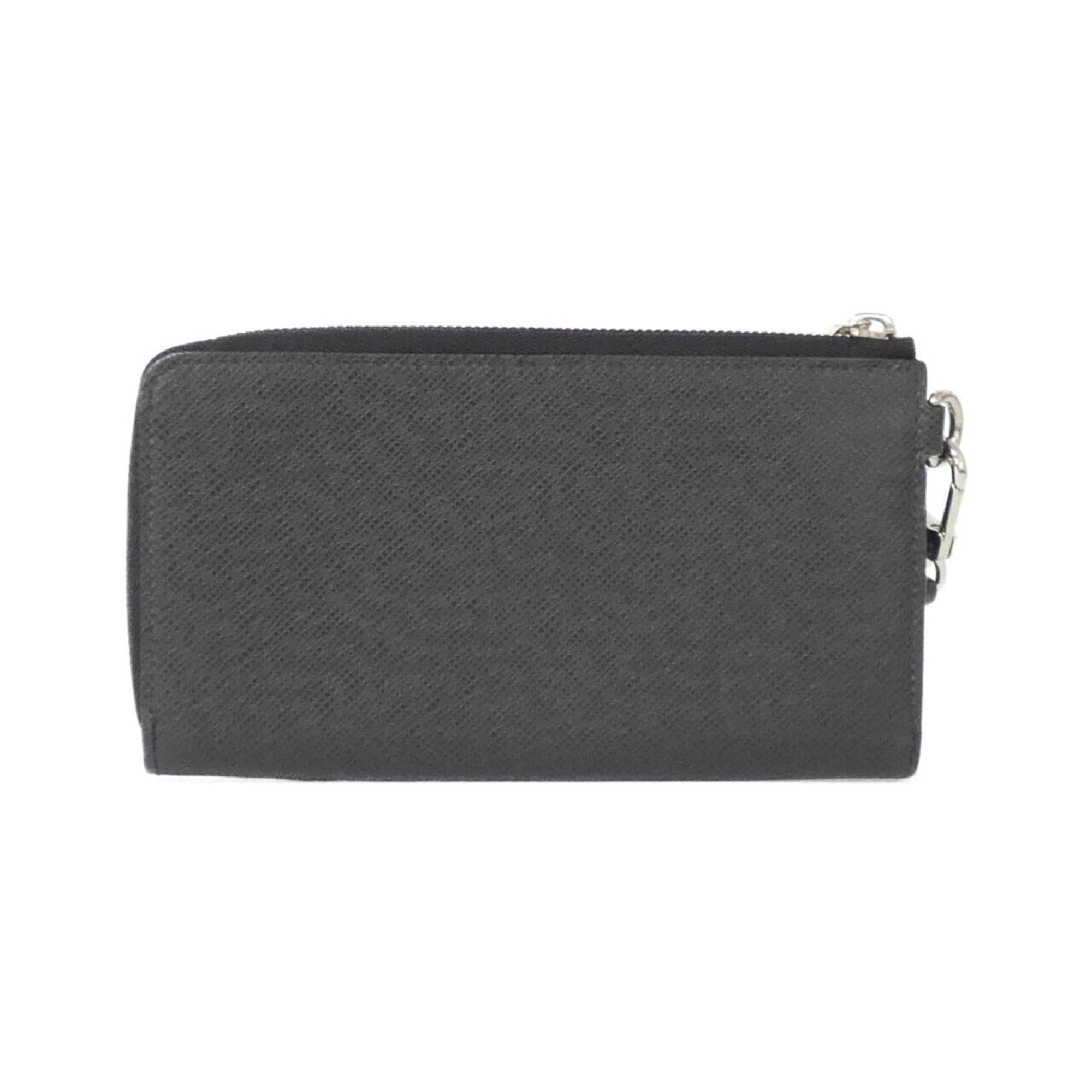 Louis Vuitton Black Taiga Leather Leather Long Wallet