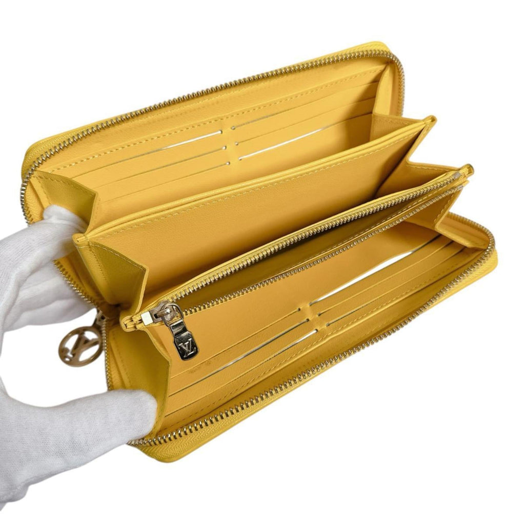 Louis Vuitton Monogram Empreinte Yellow Monogram Empreinte Long Wallet