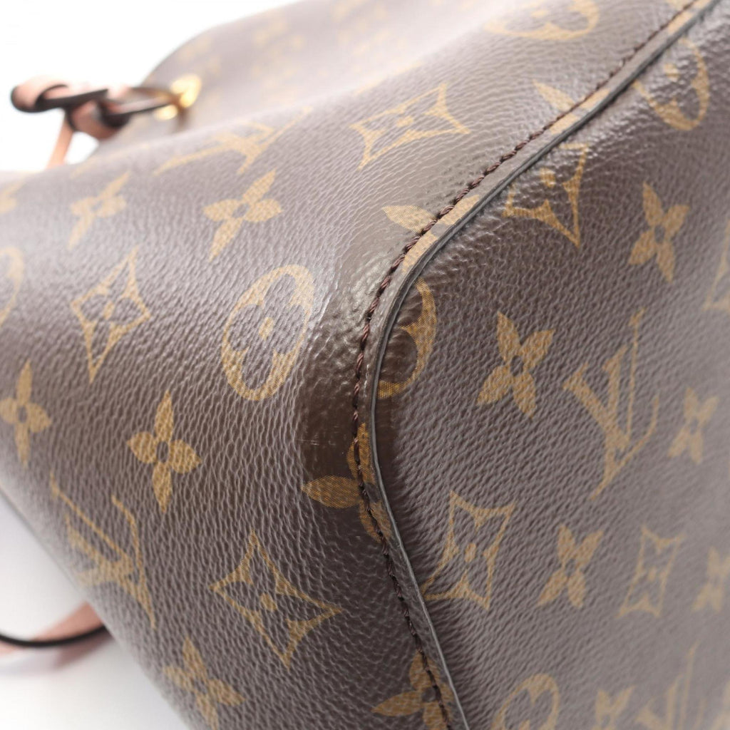 Louis Vuitton Brown Monogram Pink Rose Poudre Coated Canvas Leather Handbag Shoulder Bag