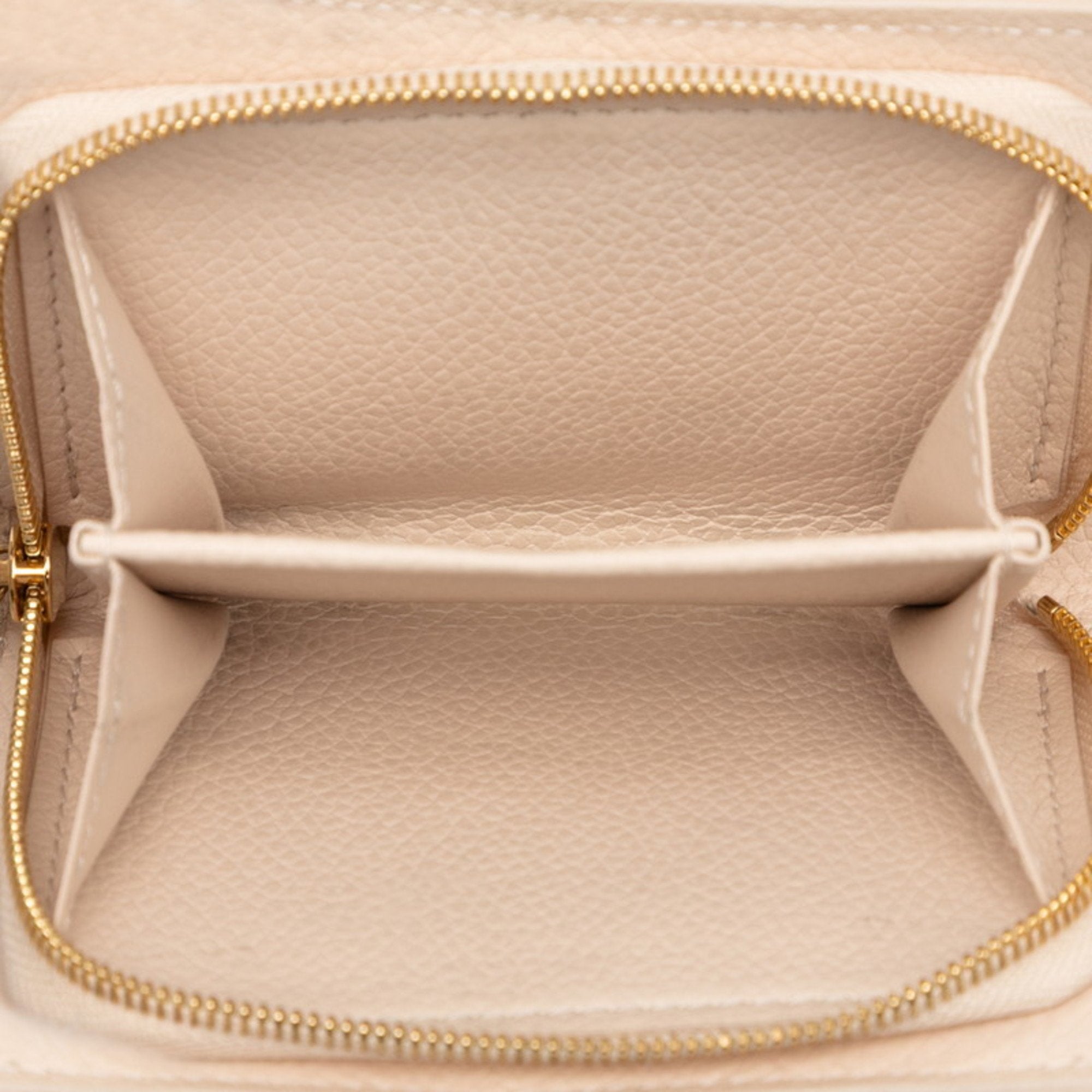 Louis Vuitton Beige Leather Wallet