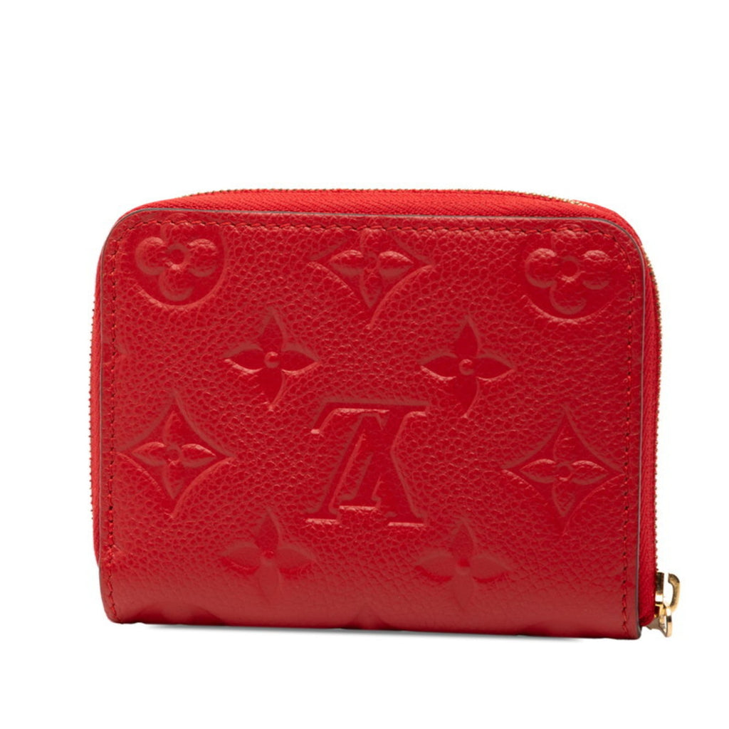Louis Vuitton Cerise Red Color Leather Coin Purse/Coin Case