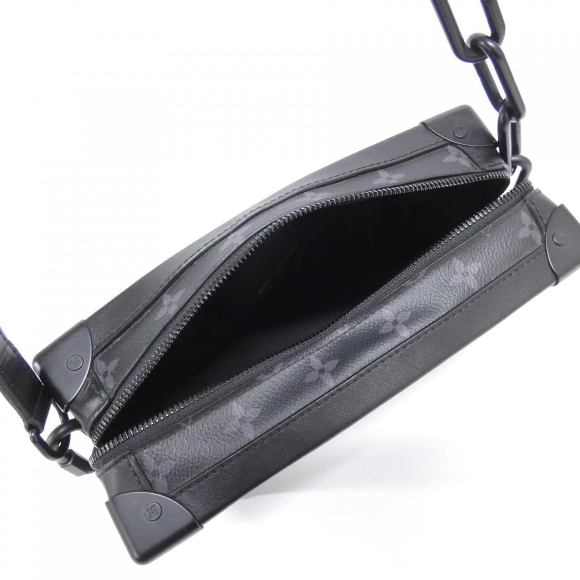 Louis Vuitton Black Coated Canvas Shoulder Bag