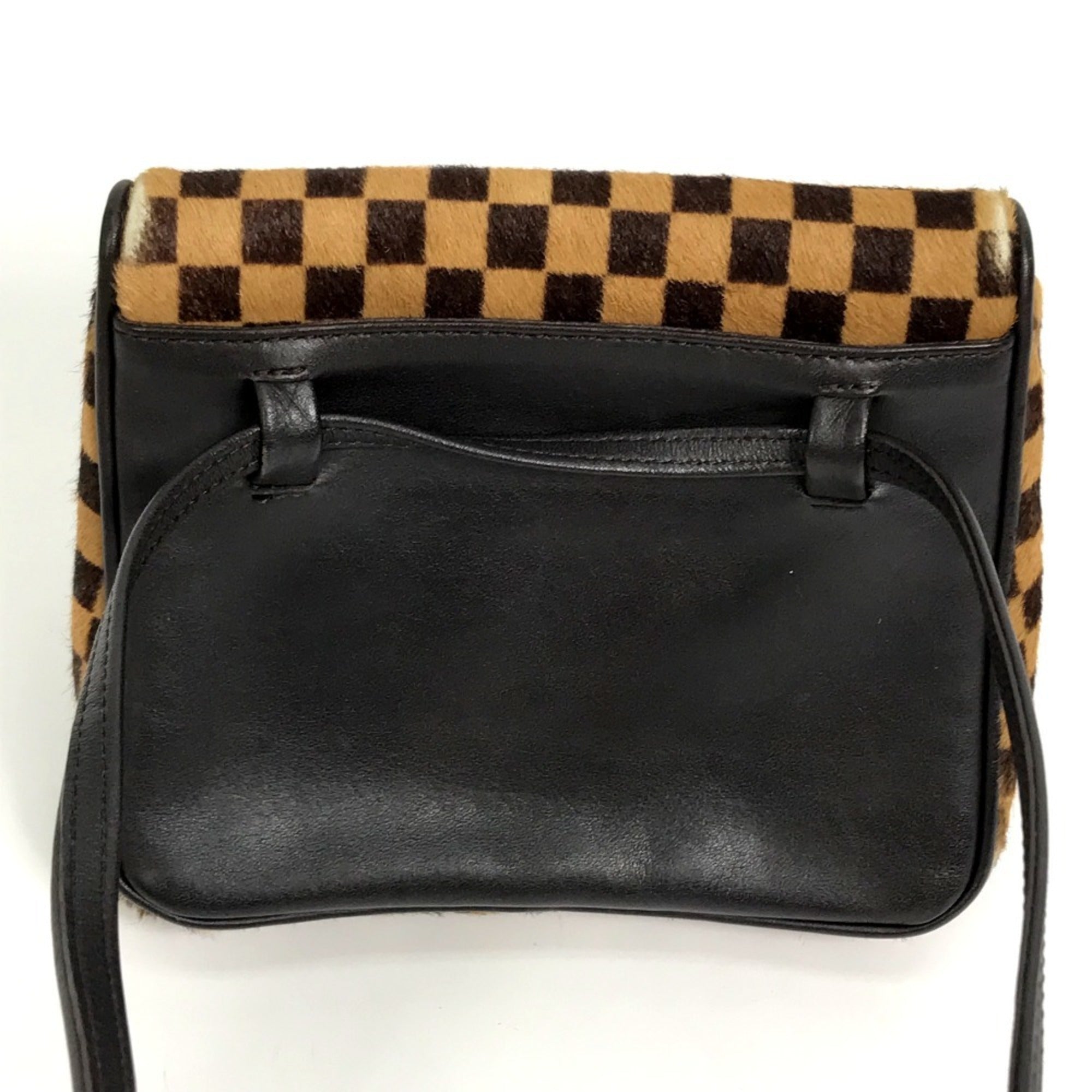Louis Vuitton Brown Leather Pochette Shoulder Bag