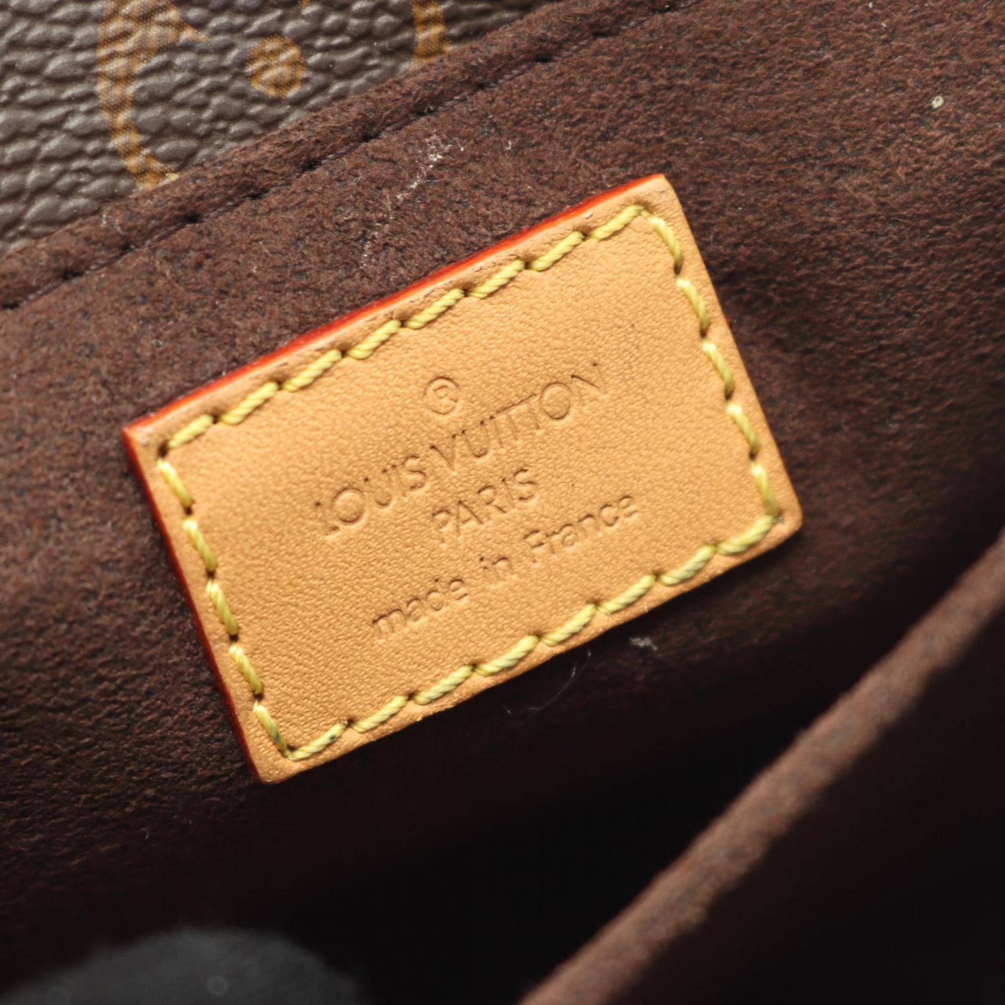 Louis Vuitton Brown Monogram Leather Handbag