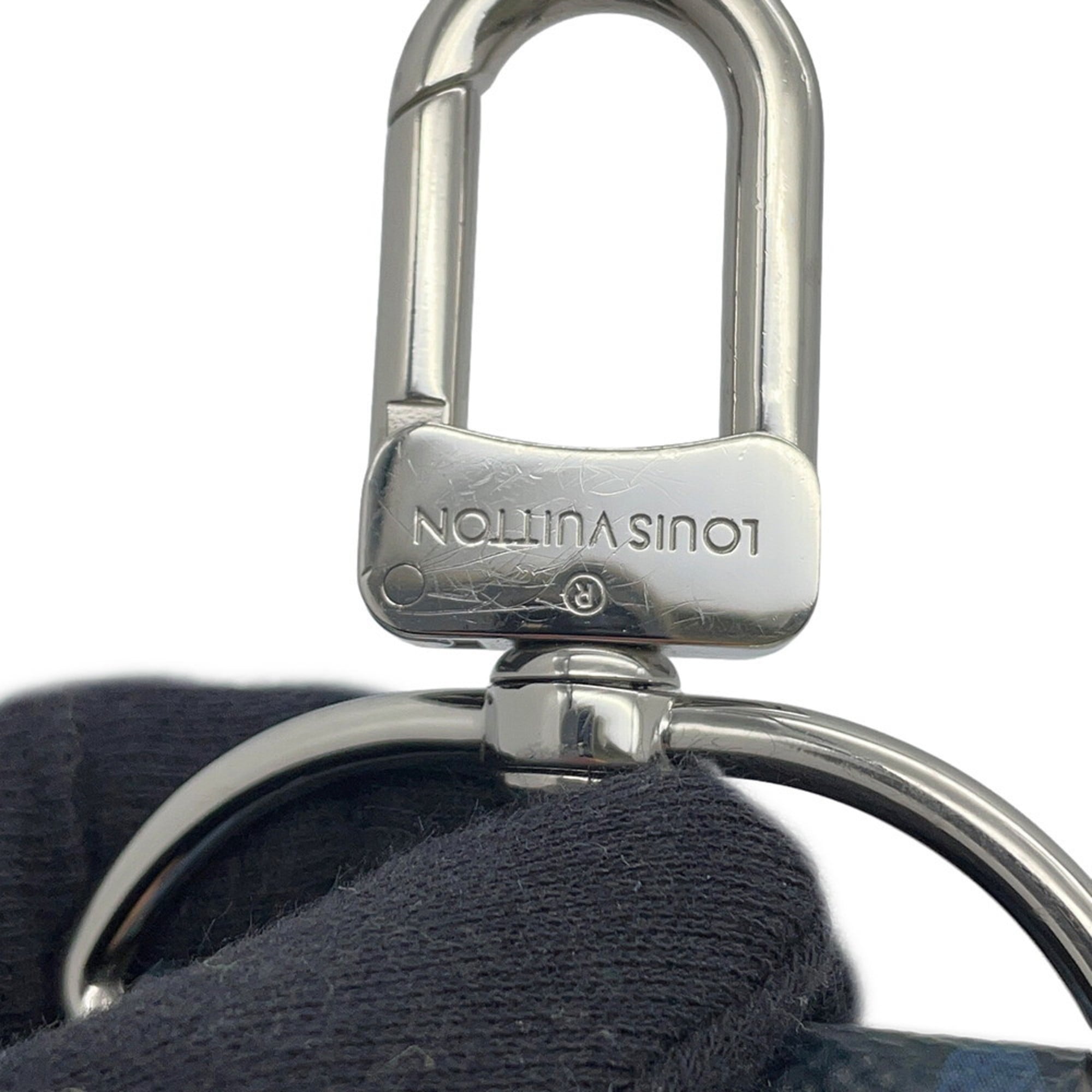 Louis Vuitton Navy Leather Shoulder Bag