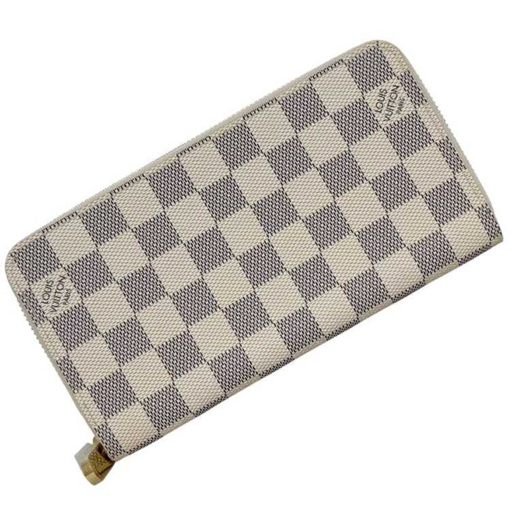 Louis Vuitton Damier Azur Gray White Damier Azur Long Wallet