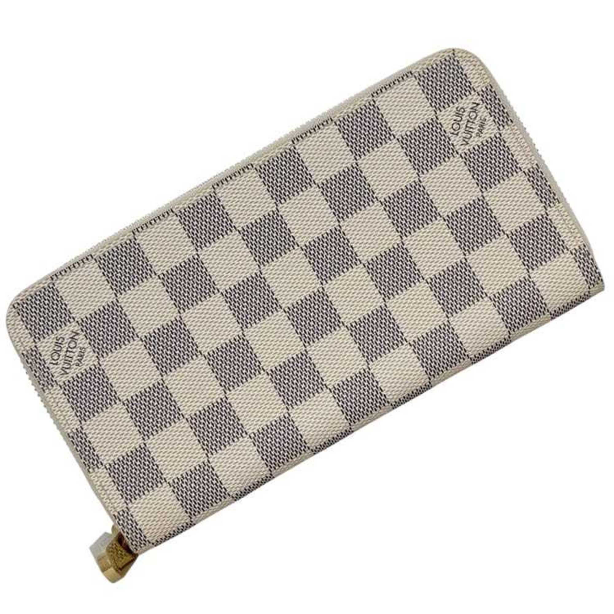 Louis Vuitton Damier Azur Gray White Damier Azur Long Wallet