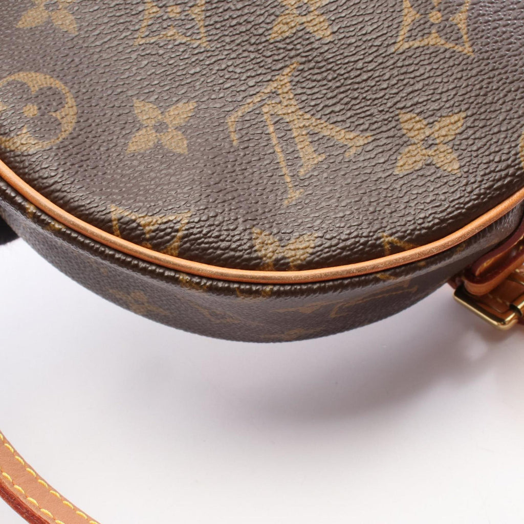 Louis Vuitton Brown Coated Canvas Leather Shoulder Bag
