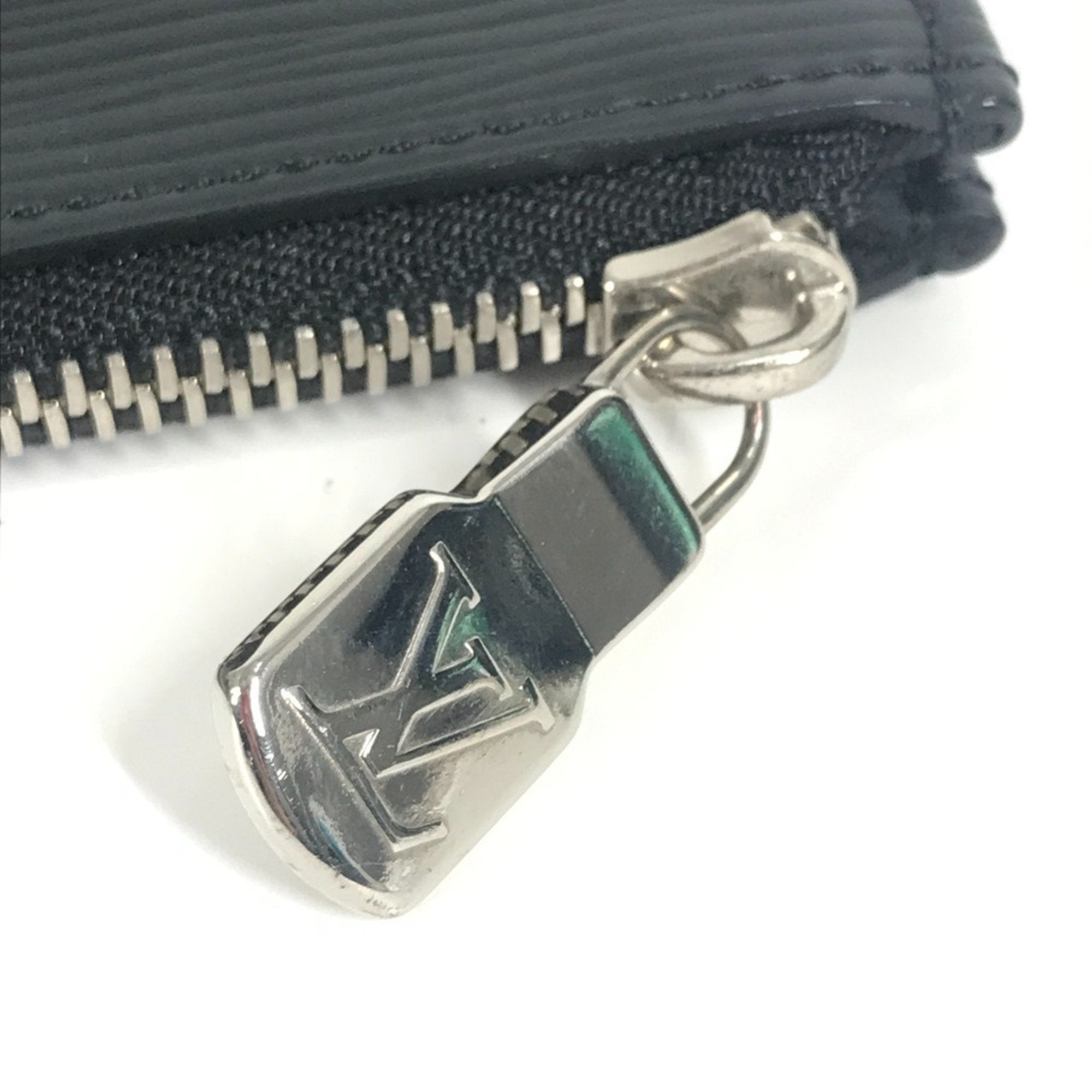 Louis Vuitton Black Noir Epi Leather Clutch Bag Pochette Pouch