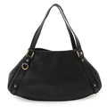 Gucci Abbey Black Leather Shoulder Bag Tote Bag (Pre-Owned)