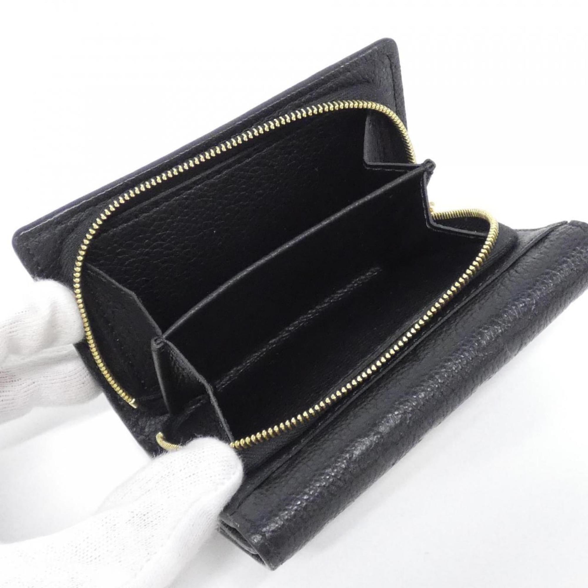 Louis Vuitton Black Monogram Empreinte Wallet (Tri-Fold)
