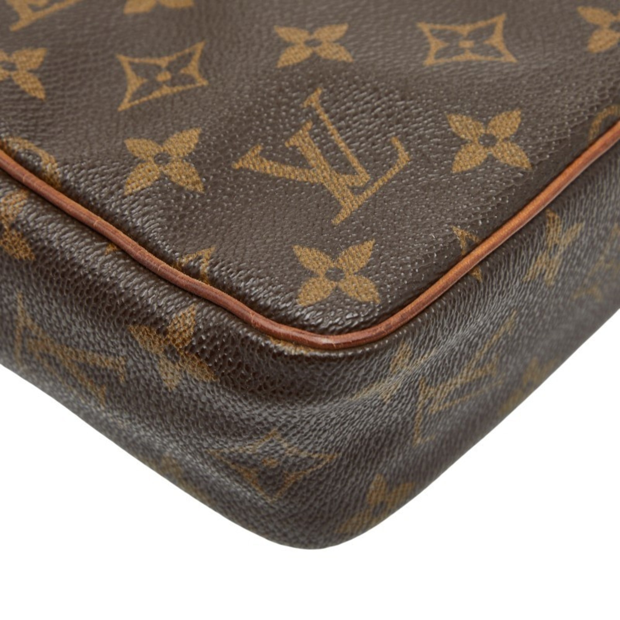 Louis Vuitton Brown Pvc Leather Briefcase