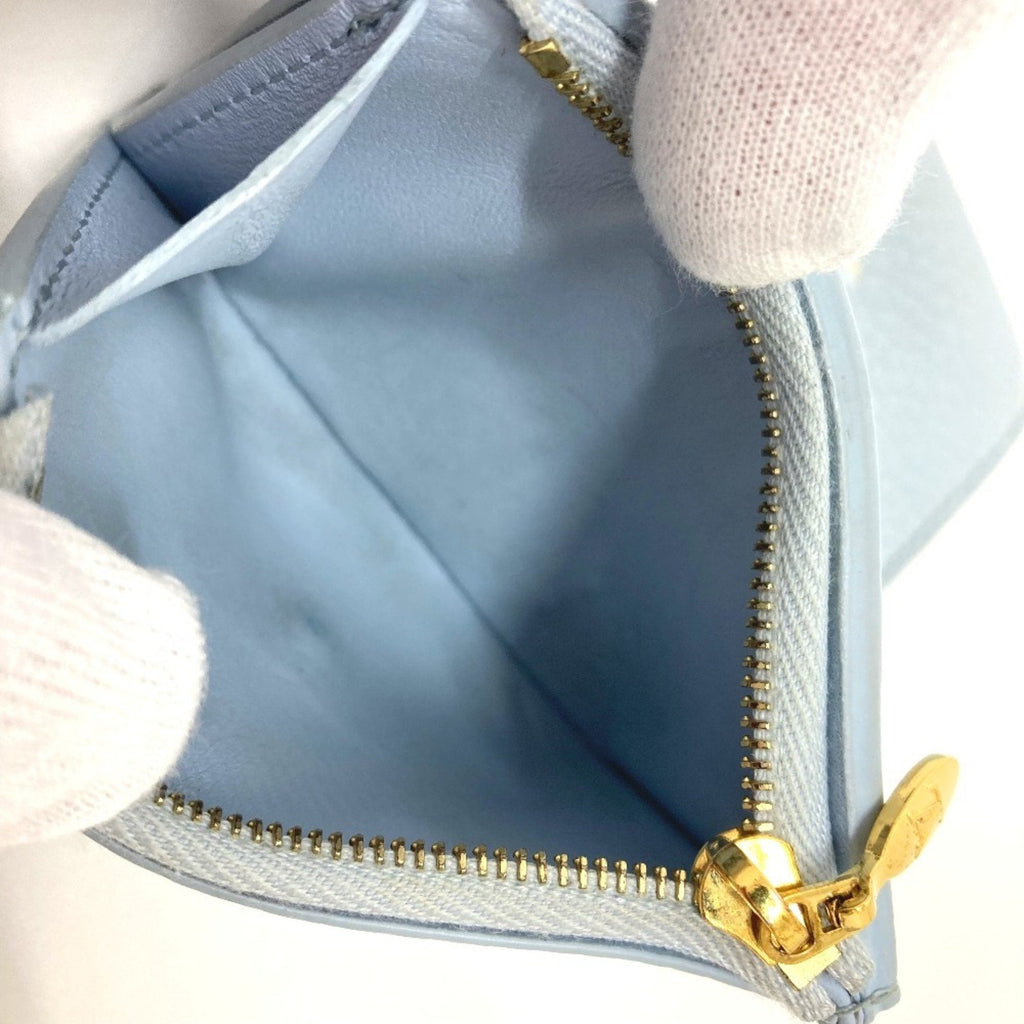 Louis Vuitton Blue Leather Wallet (Tri-Fold)