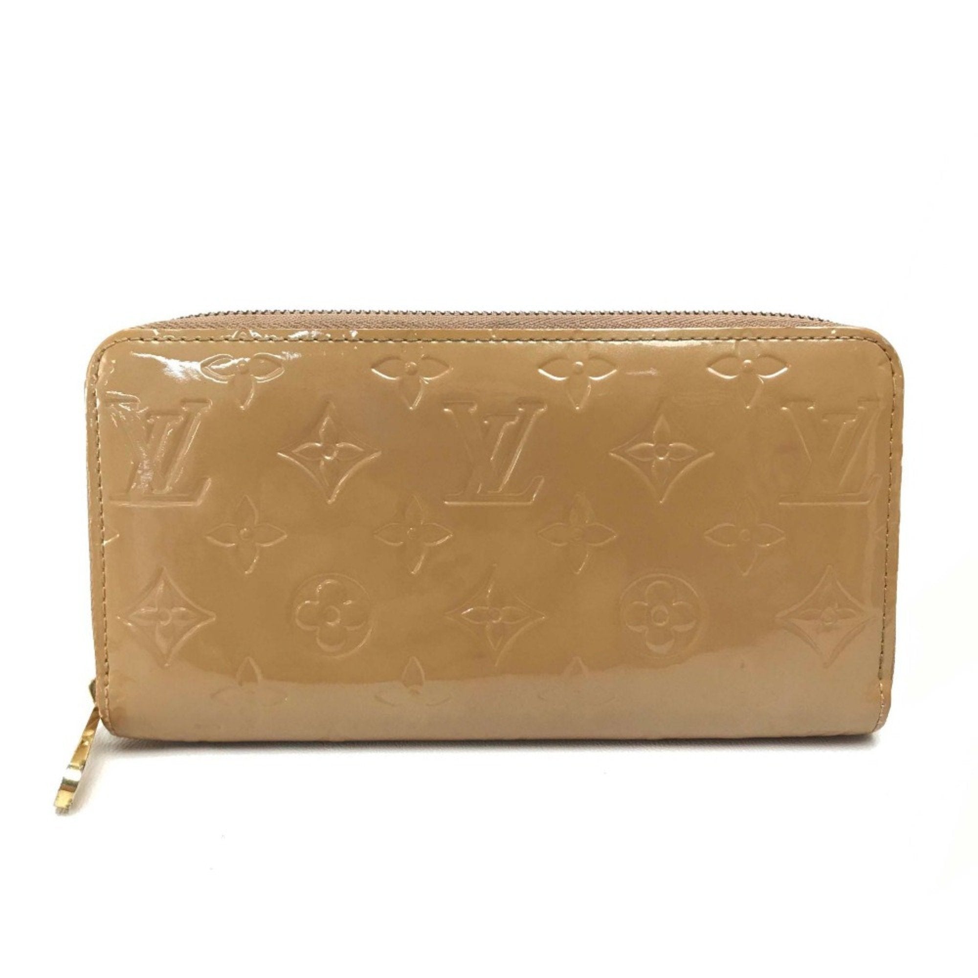 Louis Vuitton Beige Leather Long Wallet