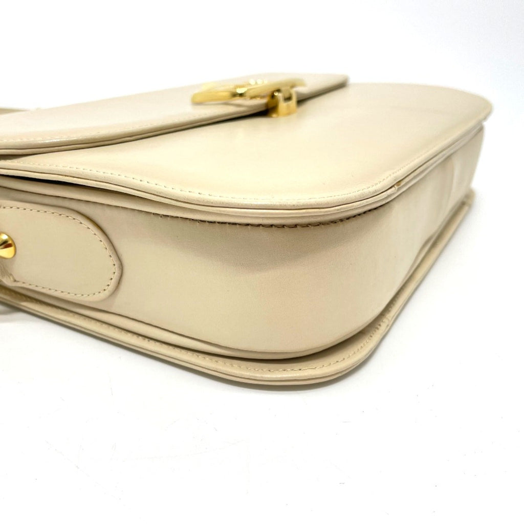 Celine Beige Leather Shoulder Bag