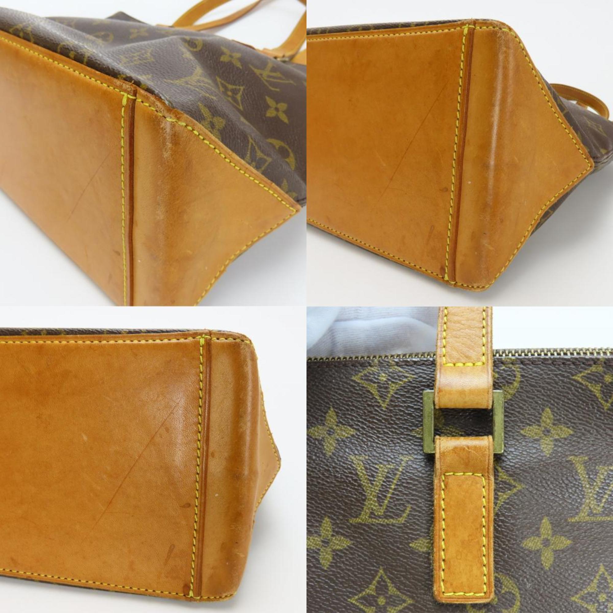 Louis Vuitton Brown Monogram Leather Tote Bag